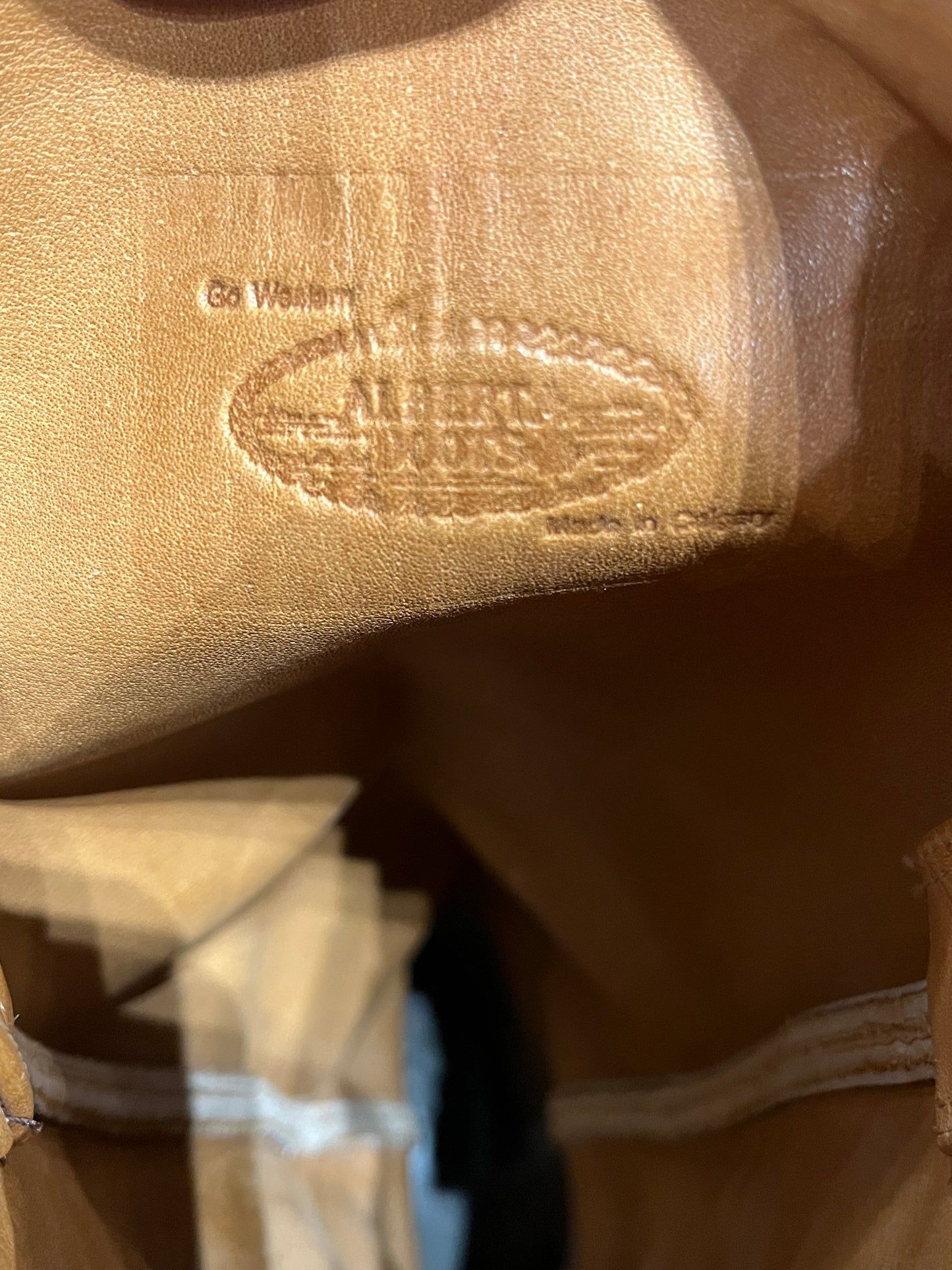 SZ 6.5 - Alberta Boot Tan Leather Cowgirl Boots