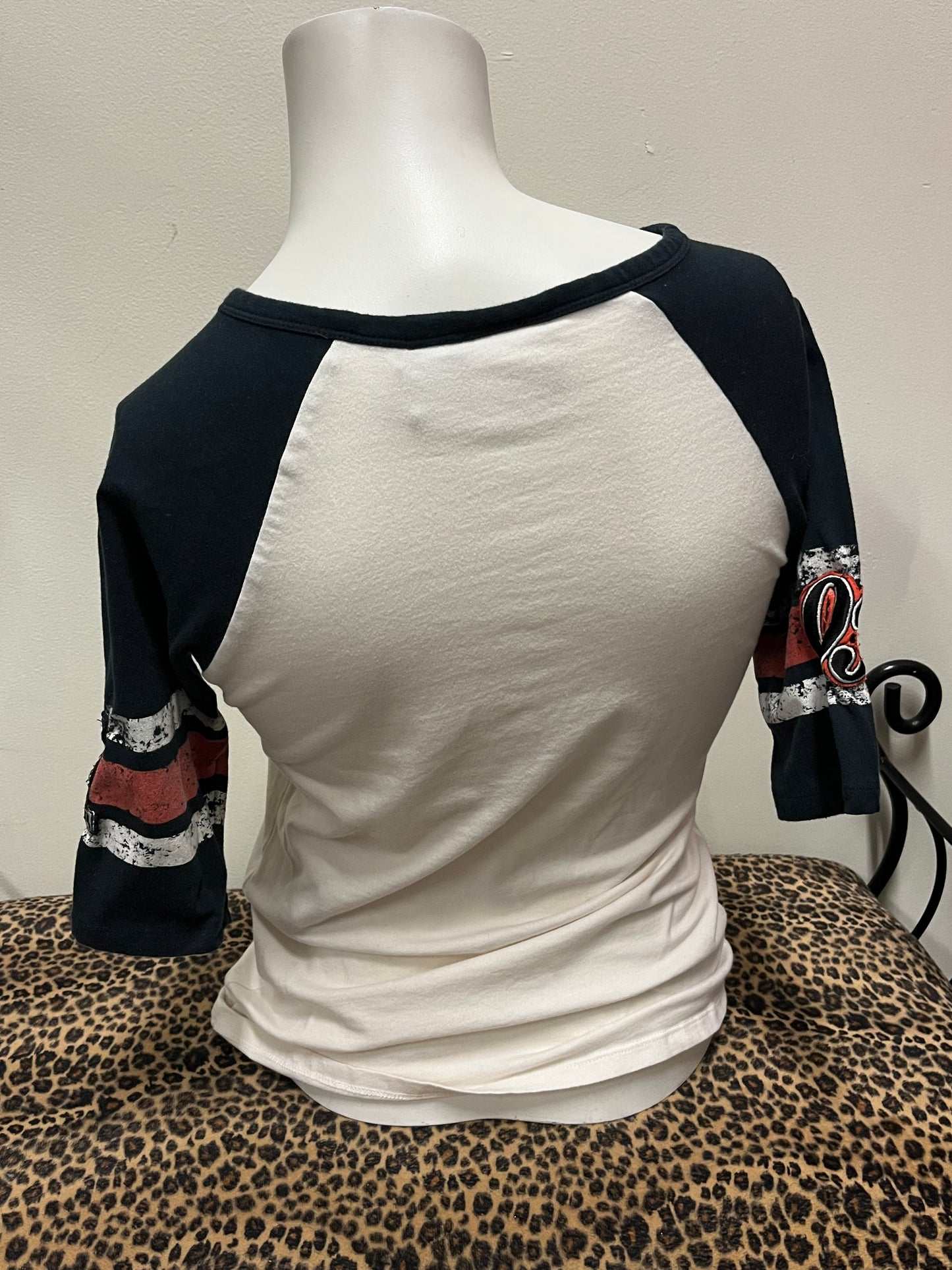 S - Harley Davidson Raglan Graphic Top