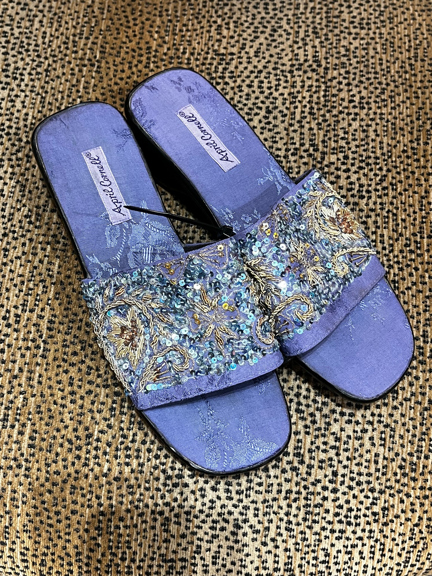 SZ 8.5 - 90s April Cornell Beaded Sandal