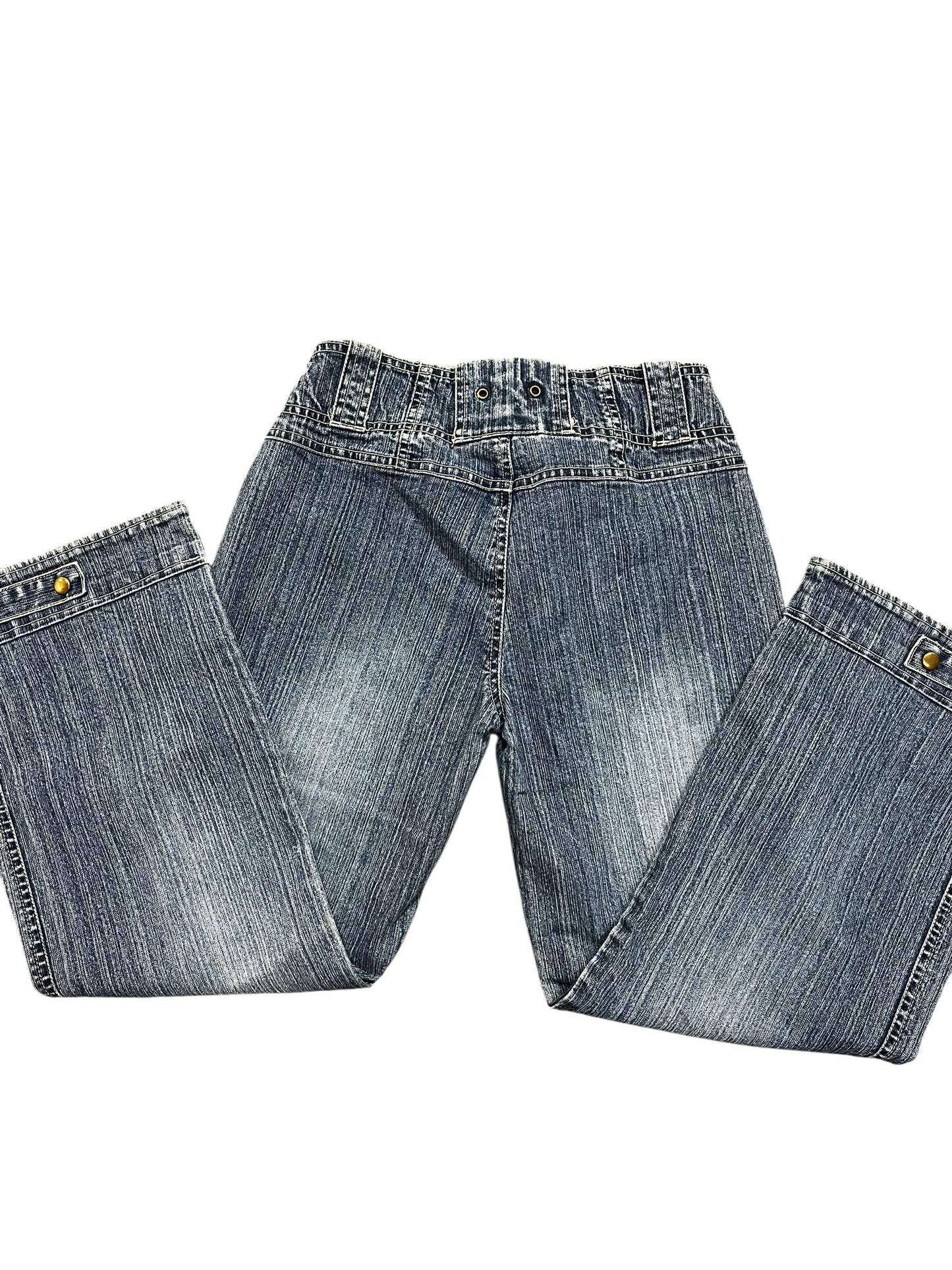 27" - NitroStretch Y2K Flared Capri Jeans