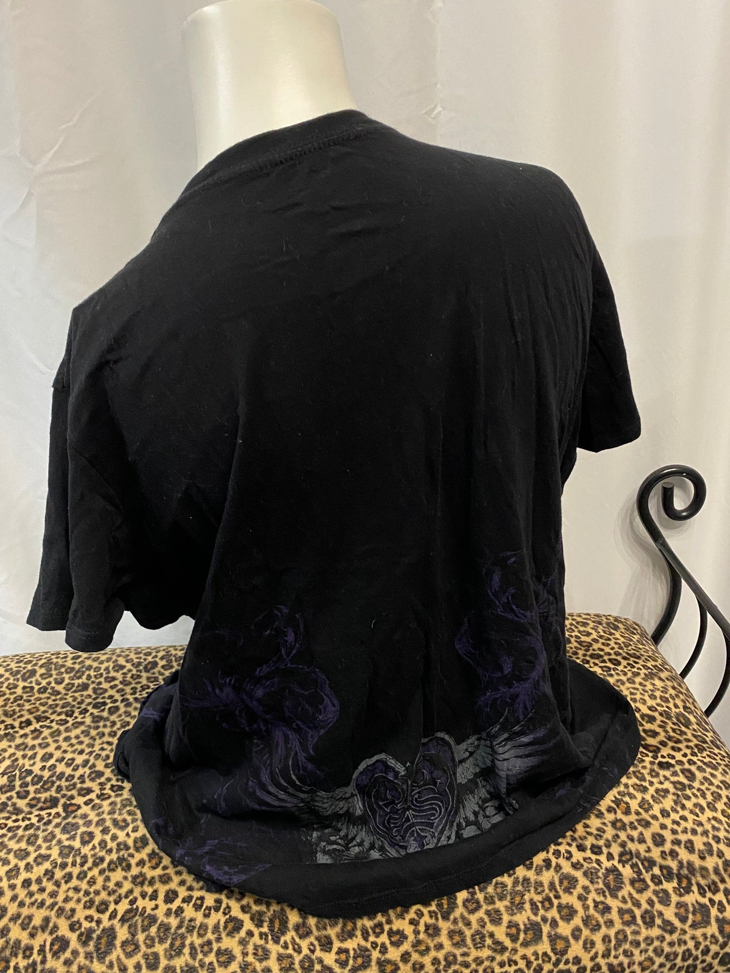 XXXL - W1 Rhinestone Gothic Graphic Tee