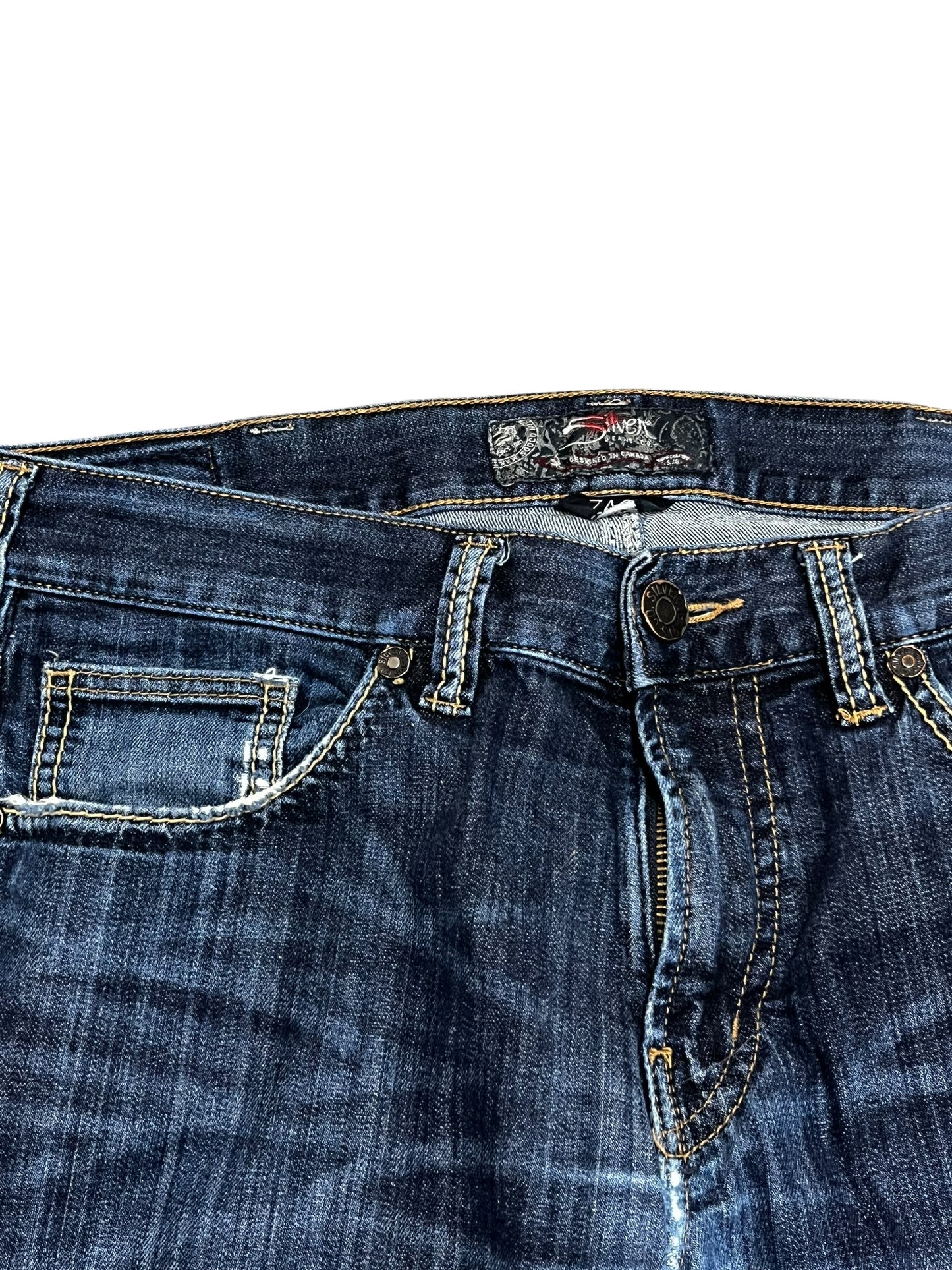 33 x 34" - Silver 2000s Zac Bootcut Men's Jeans