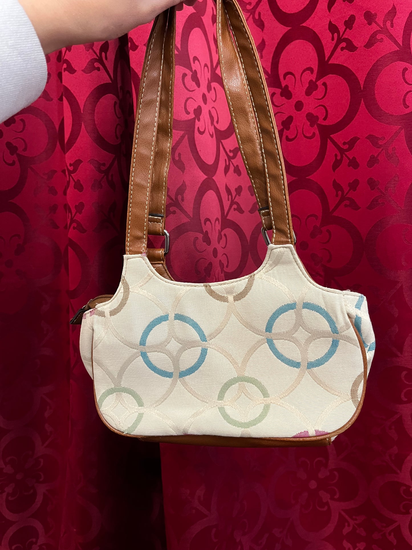 Purse - Monogram + Brown Accents Mini Bag