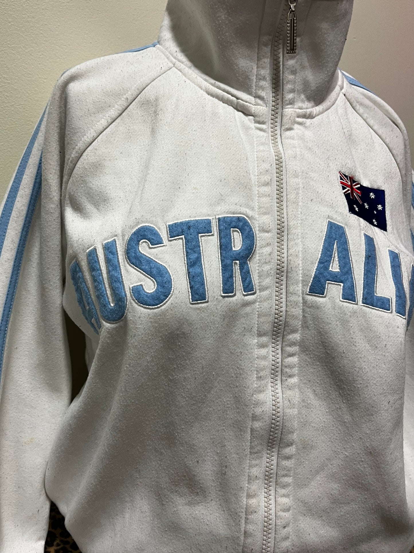 S - Australia Y2K Track Zip Up Sweatshirt
