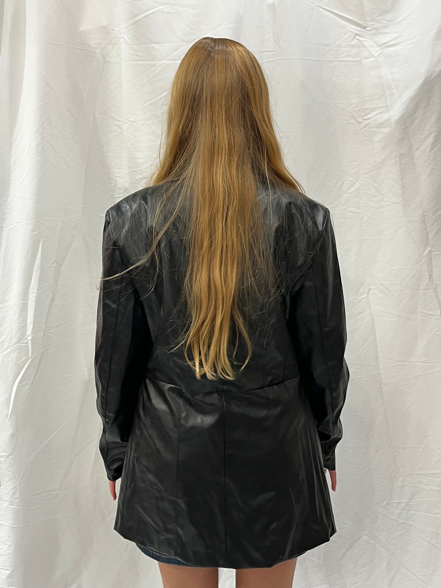 L - Mosphe 90s Faux Leather Jacket