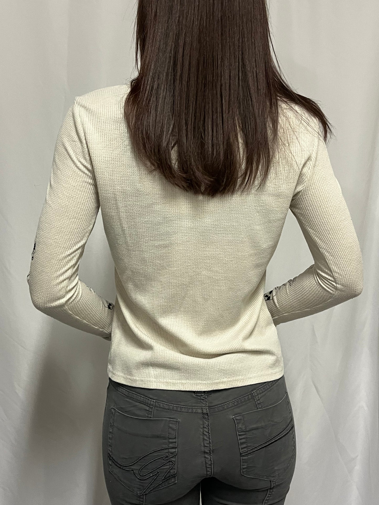 S - Social Collision Grunge Graphic Thermal Top