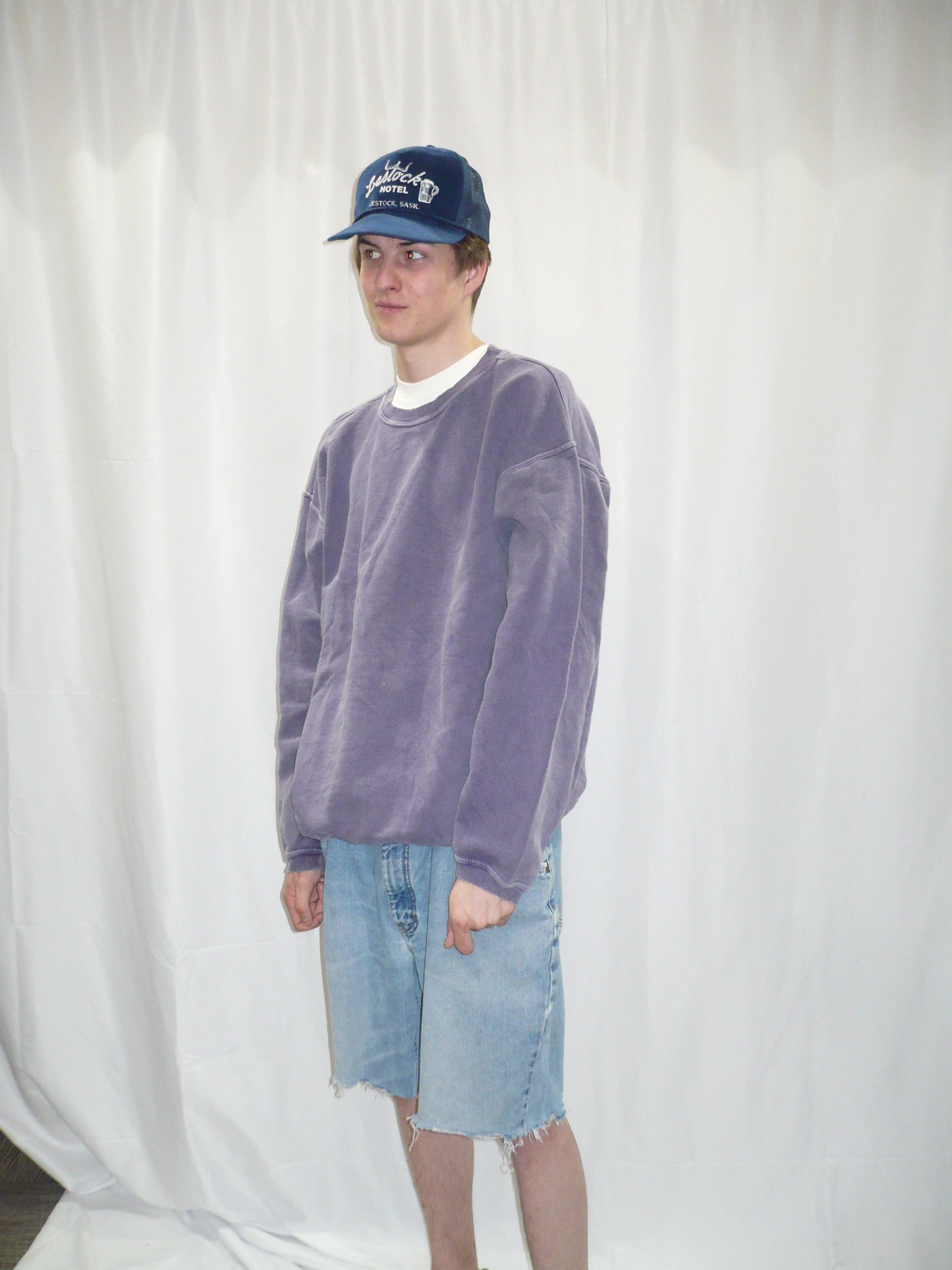 Blank Purple Vintage Sweatshirt