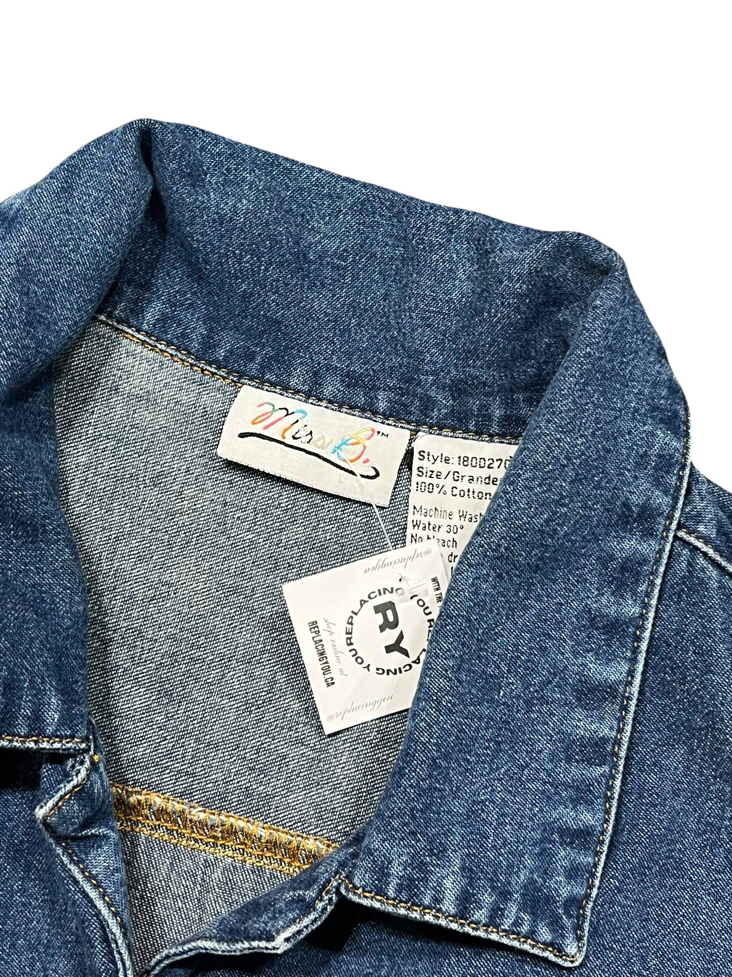 M - 90s Miss B. Denim Maxi Dress