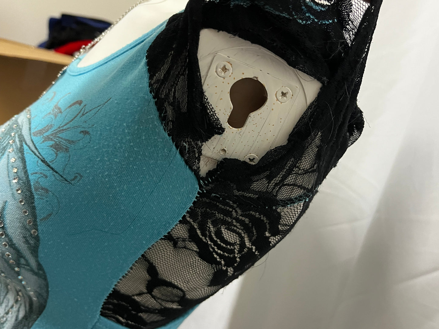 XS/S - Y2K Rhinestone Wings Graphic Top