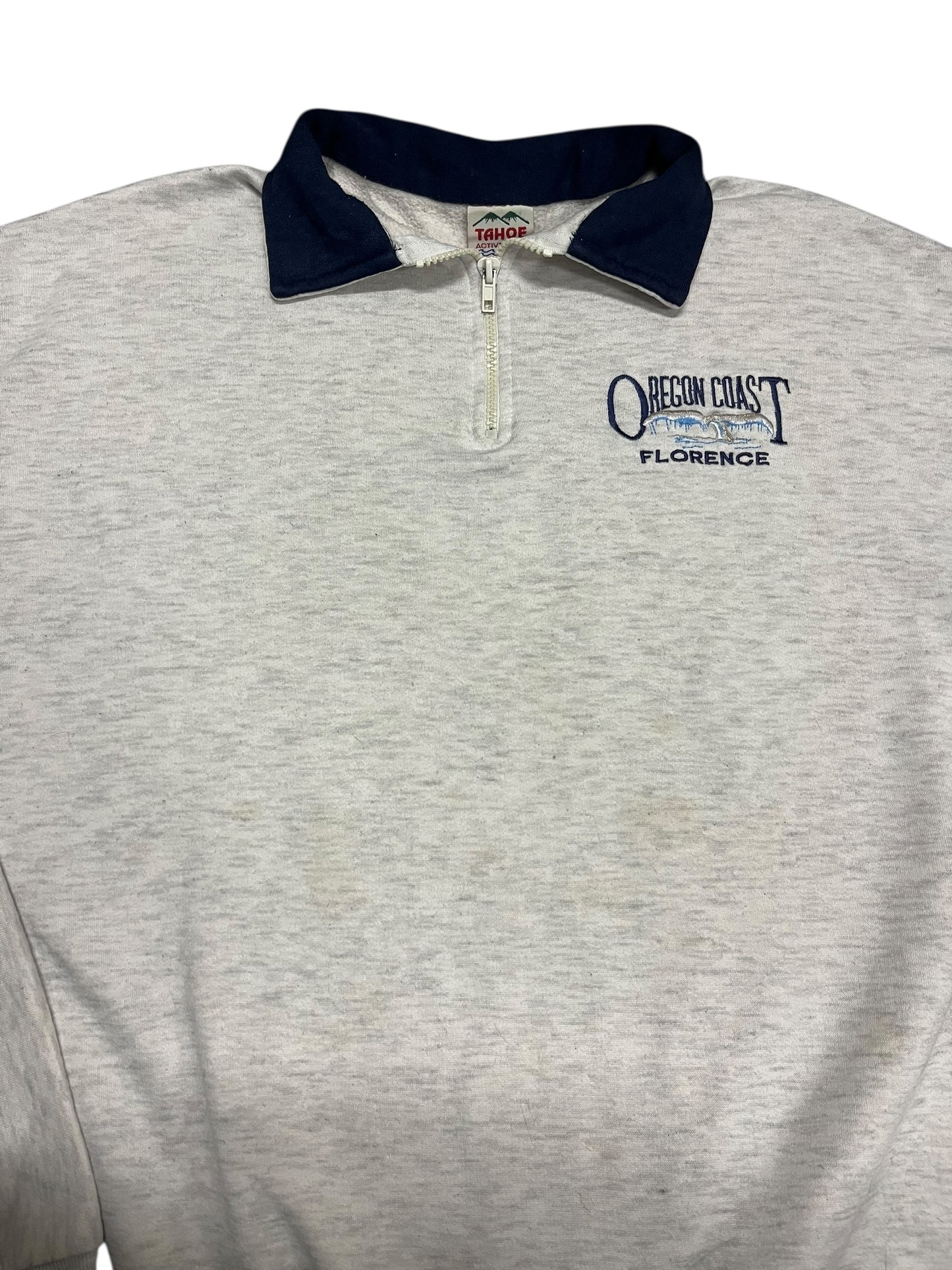 L - Oregon Coast Vintage 1/4 Zip Sweatshirt