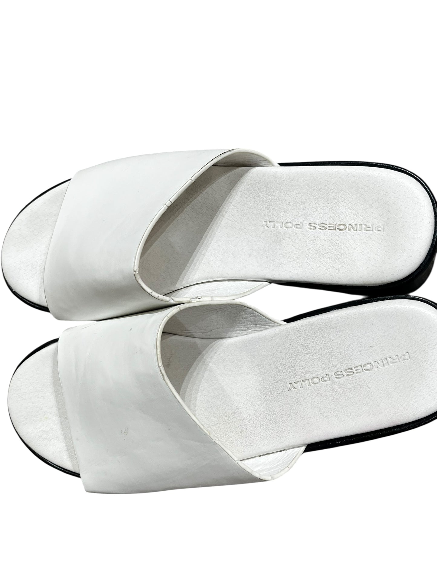 SZ 7 - Princess Polly White Platform Slinky Sandal