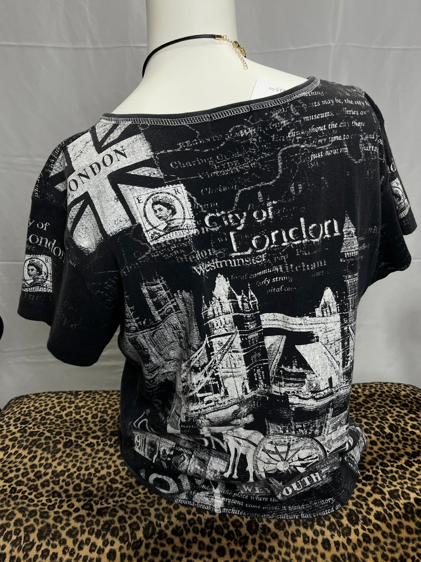London Rhinestone Art Nouveau Top