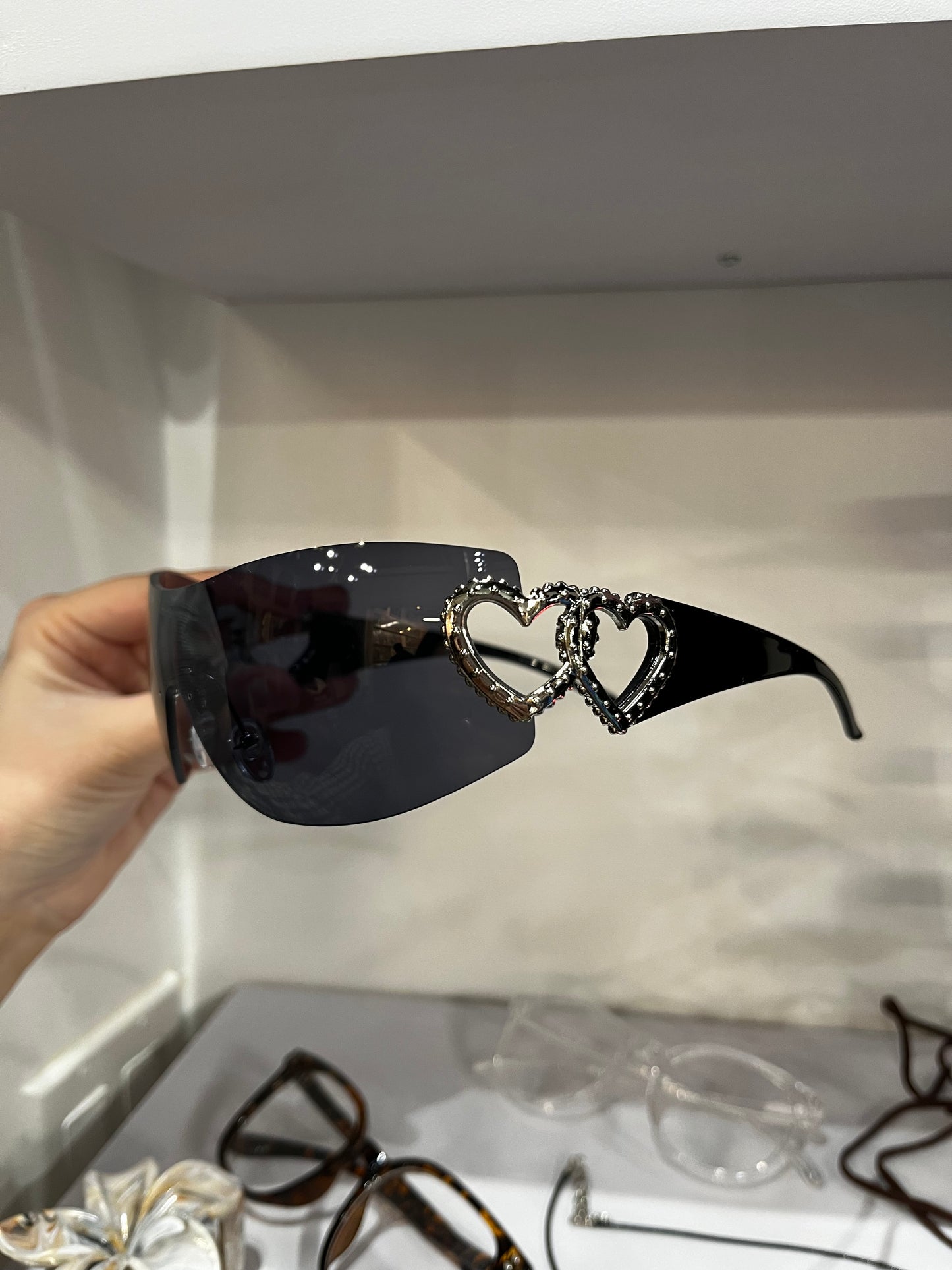 Sunnies - Y2K Style Bling Hearts