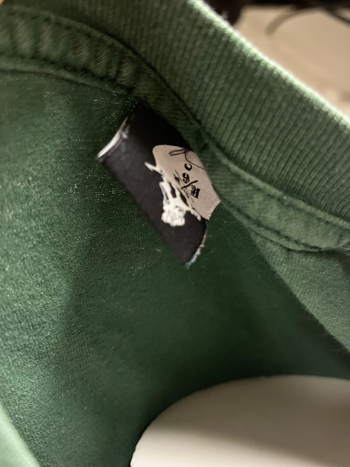 L - Metal Mulisha Y2K Green Skull Graphic Tee