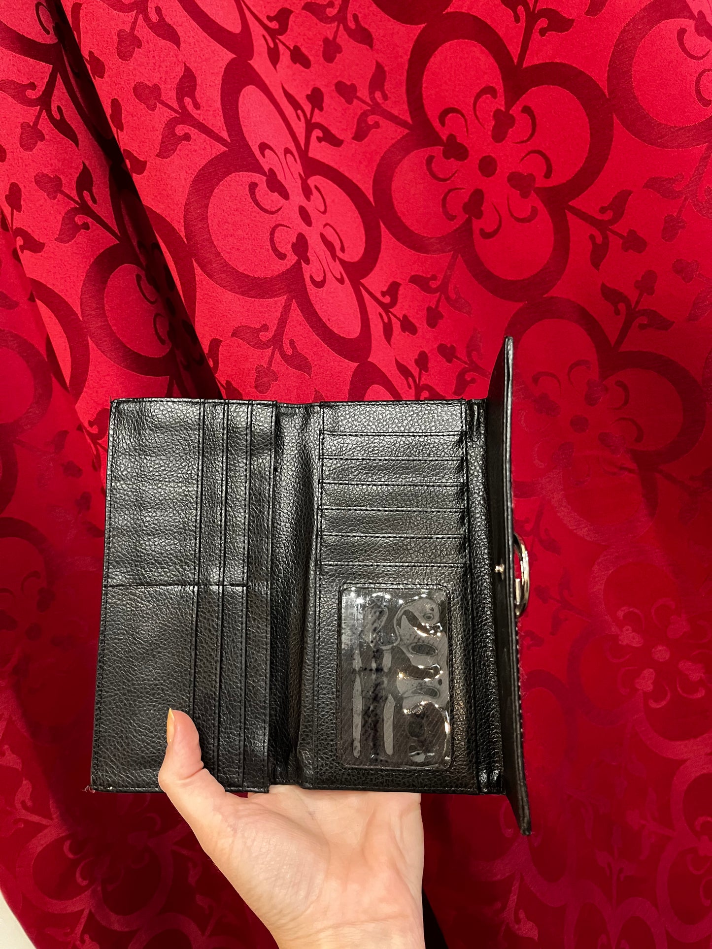 Wallet - Monogram + Studs Tri-Fold