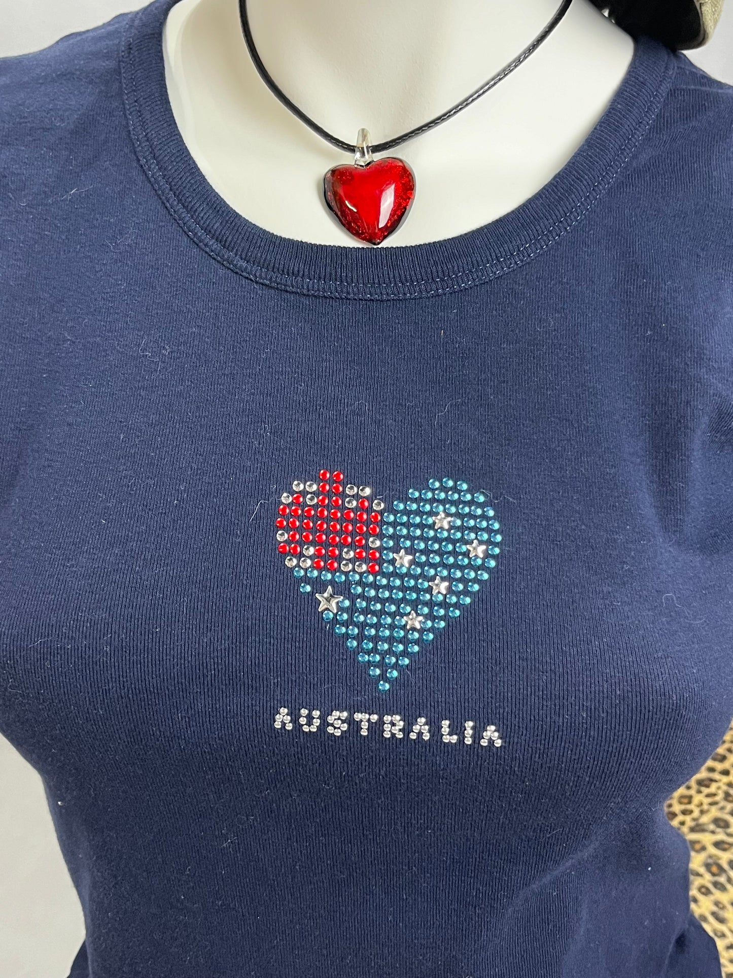 Australia Rhinestone Baby Tee