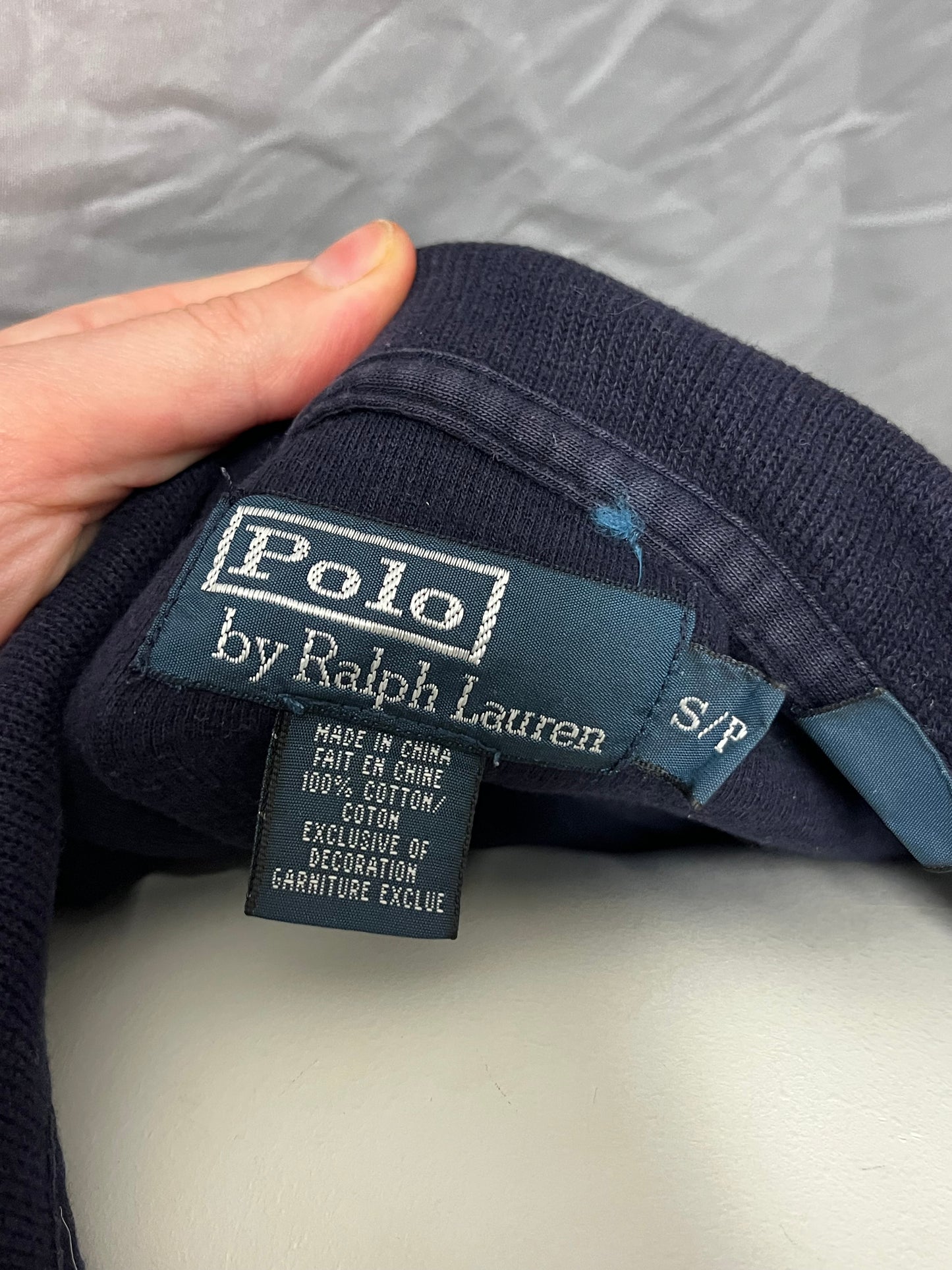 S/M - Polo Ralph Lauren 1/4 Zip Navy Sweater