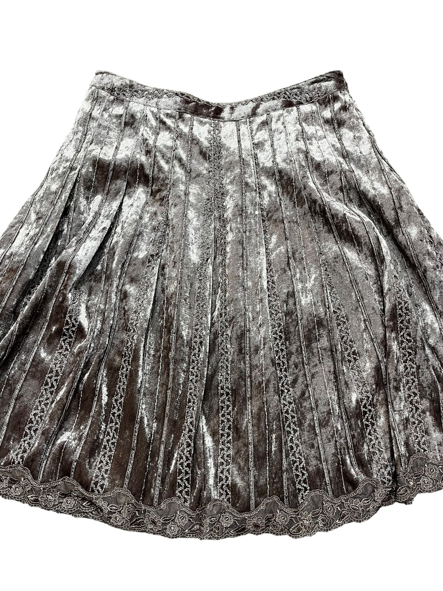 M - Wanko Velour + Sequin Midi Skirt