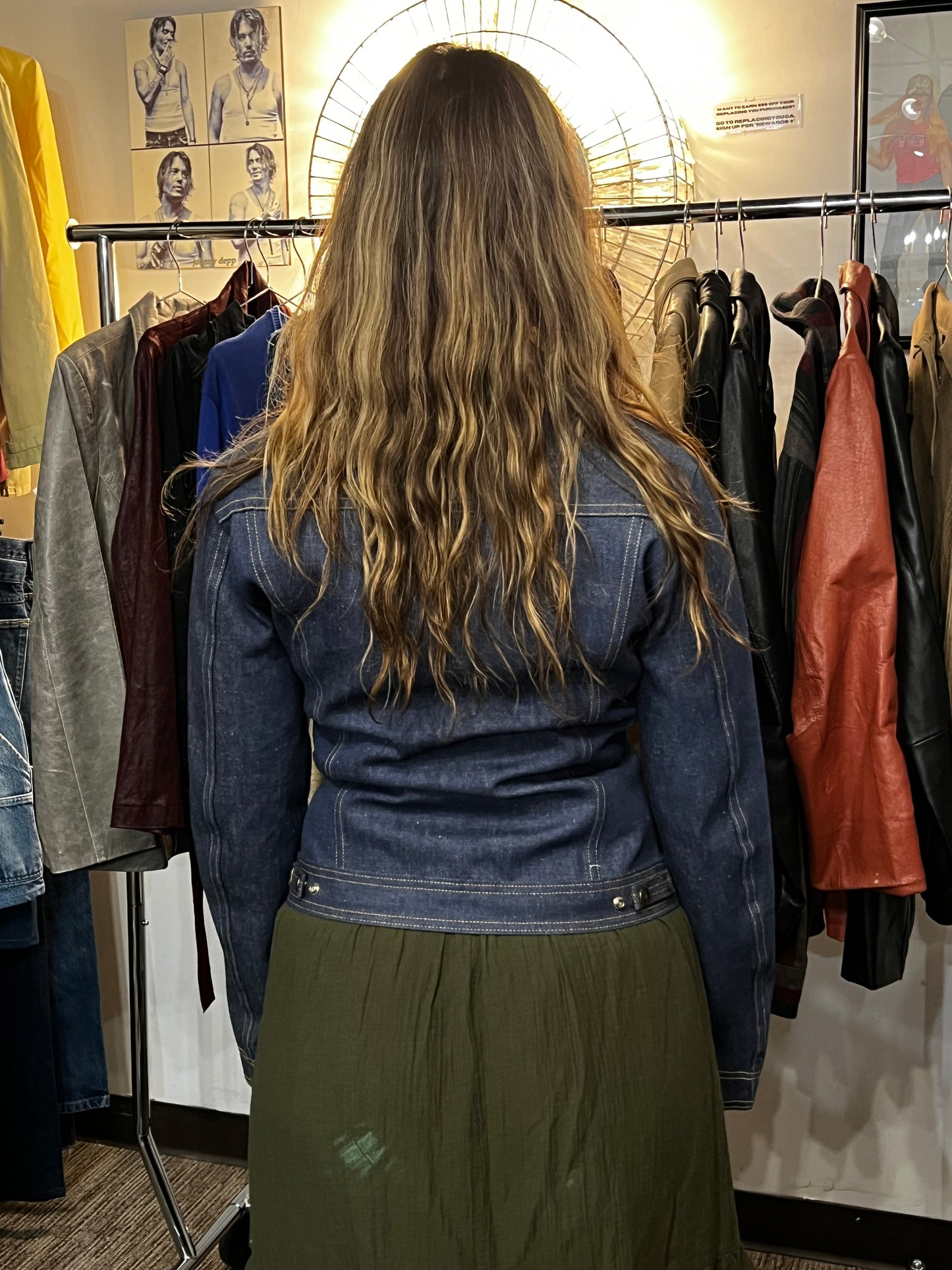 M - 1960s Male Call Deadstock Denim Jacket Made In Canada
