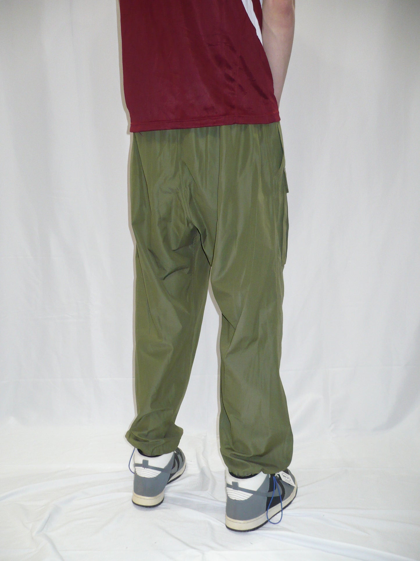 Brain Dead Drawstring Army Green Wide Leg Pants