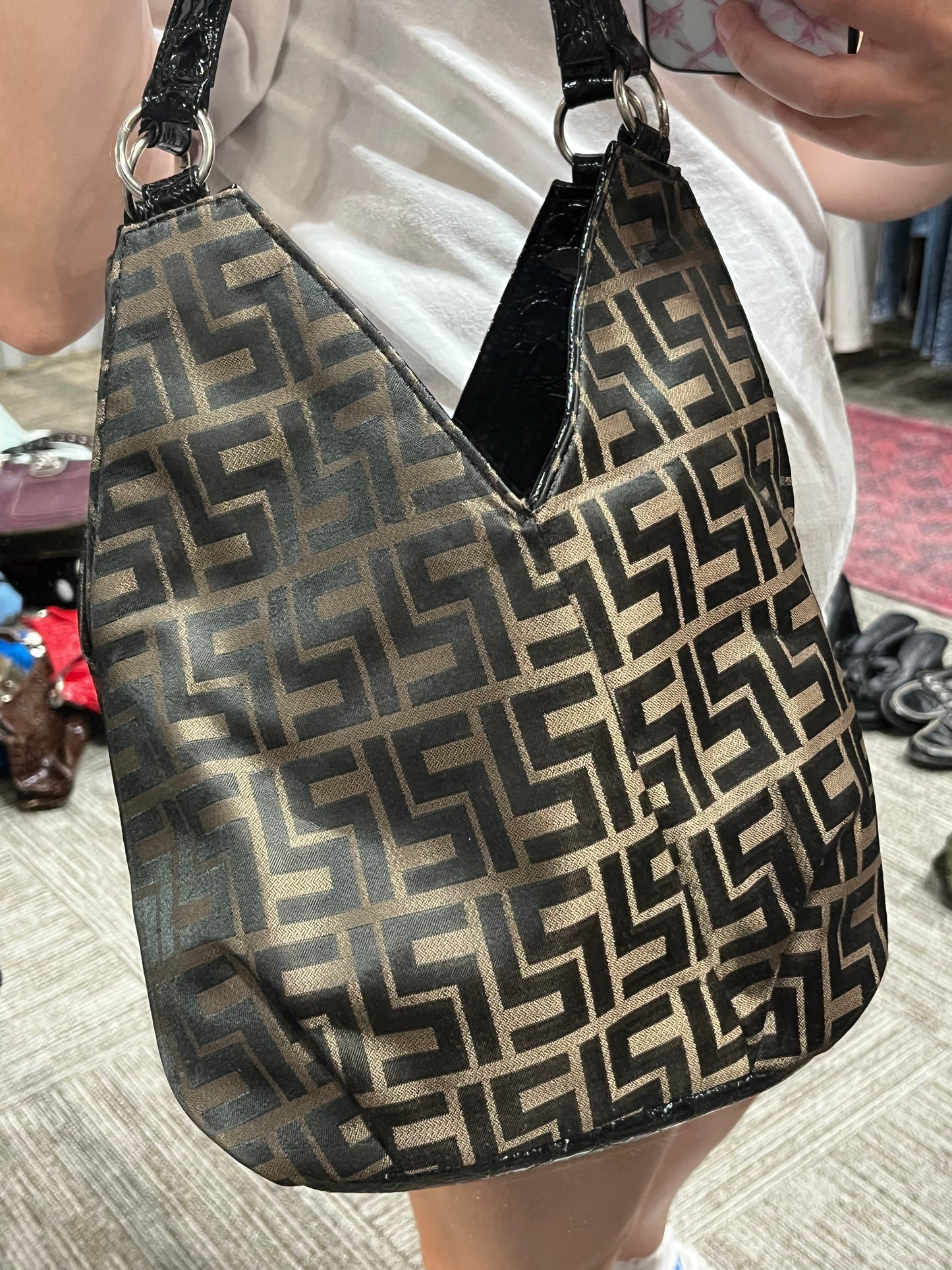Monogram Y2K Shoulder Purse