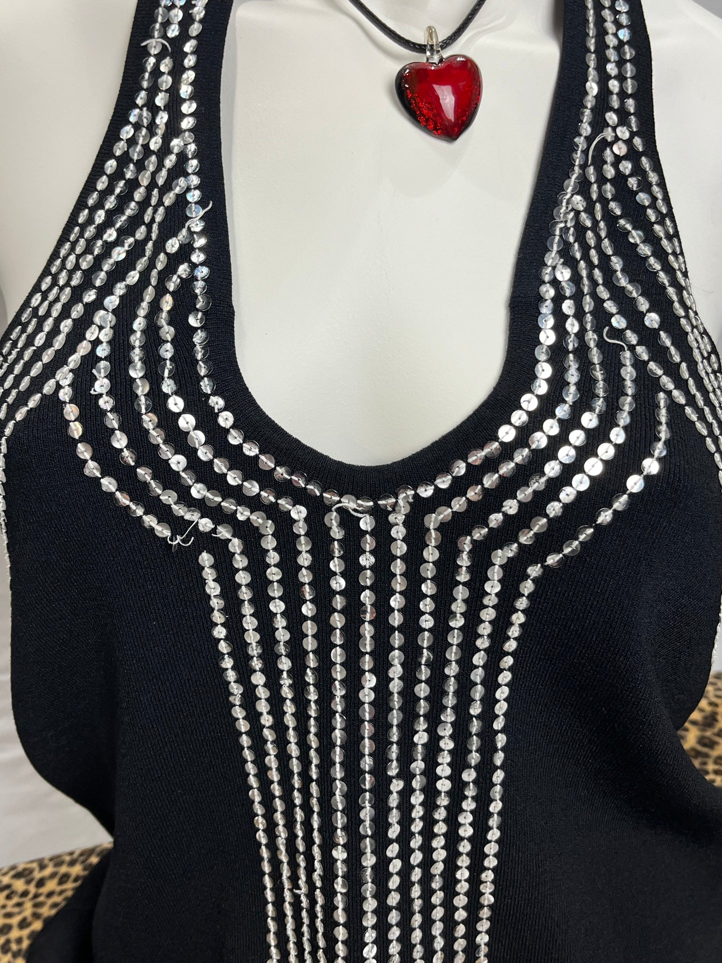 MXM Sequin Halter Top