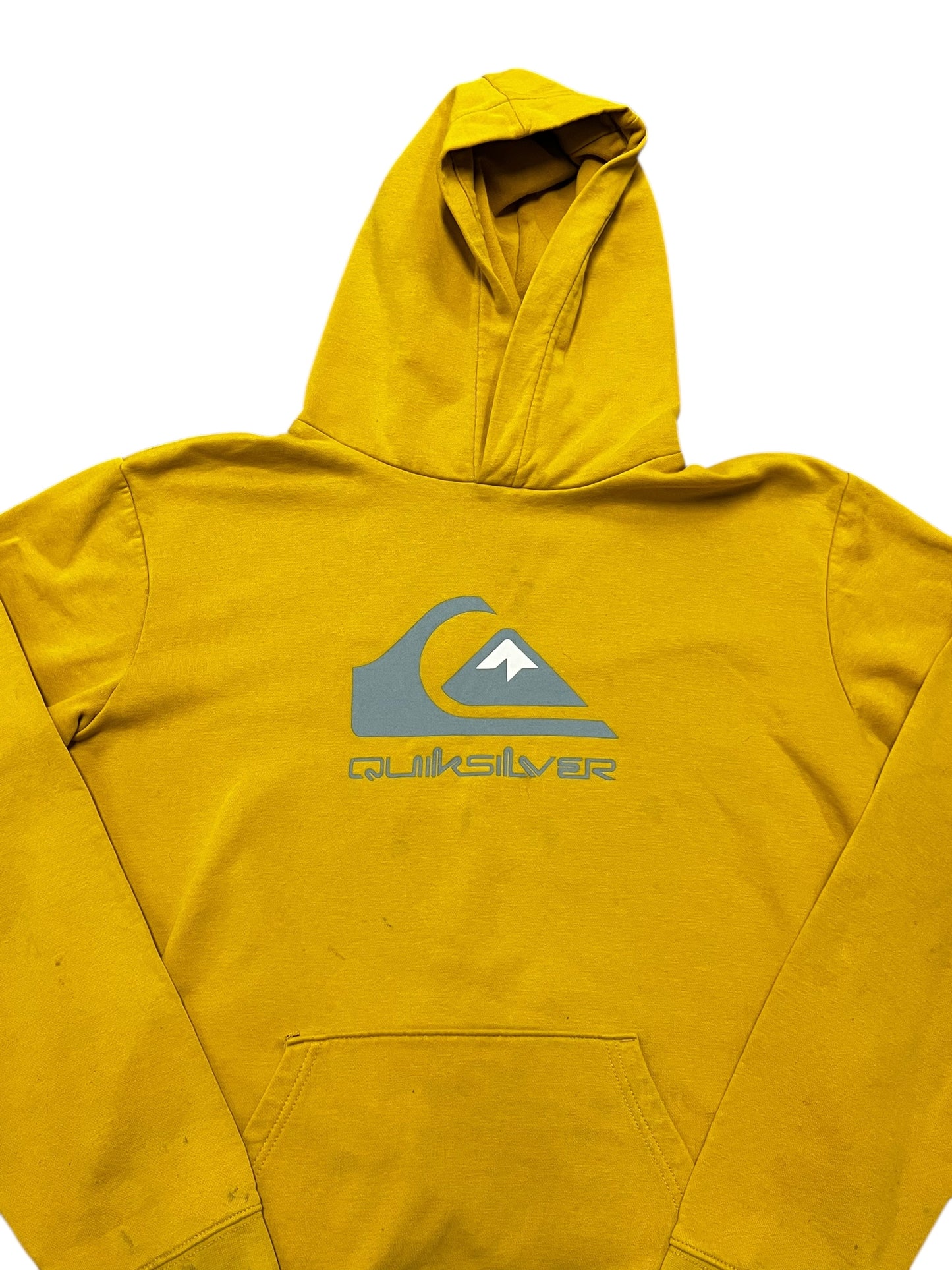 L - Quiksilver Yellow Logo Hoodie