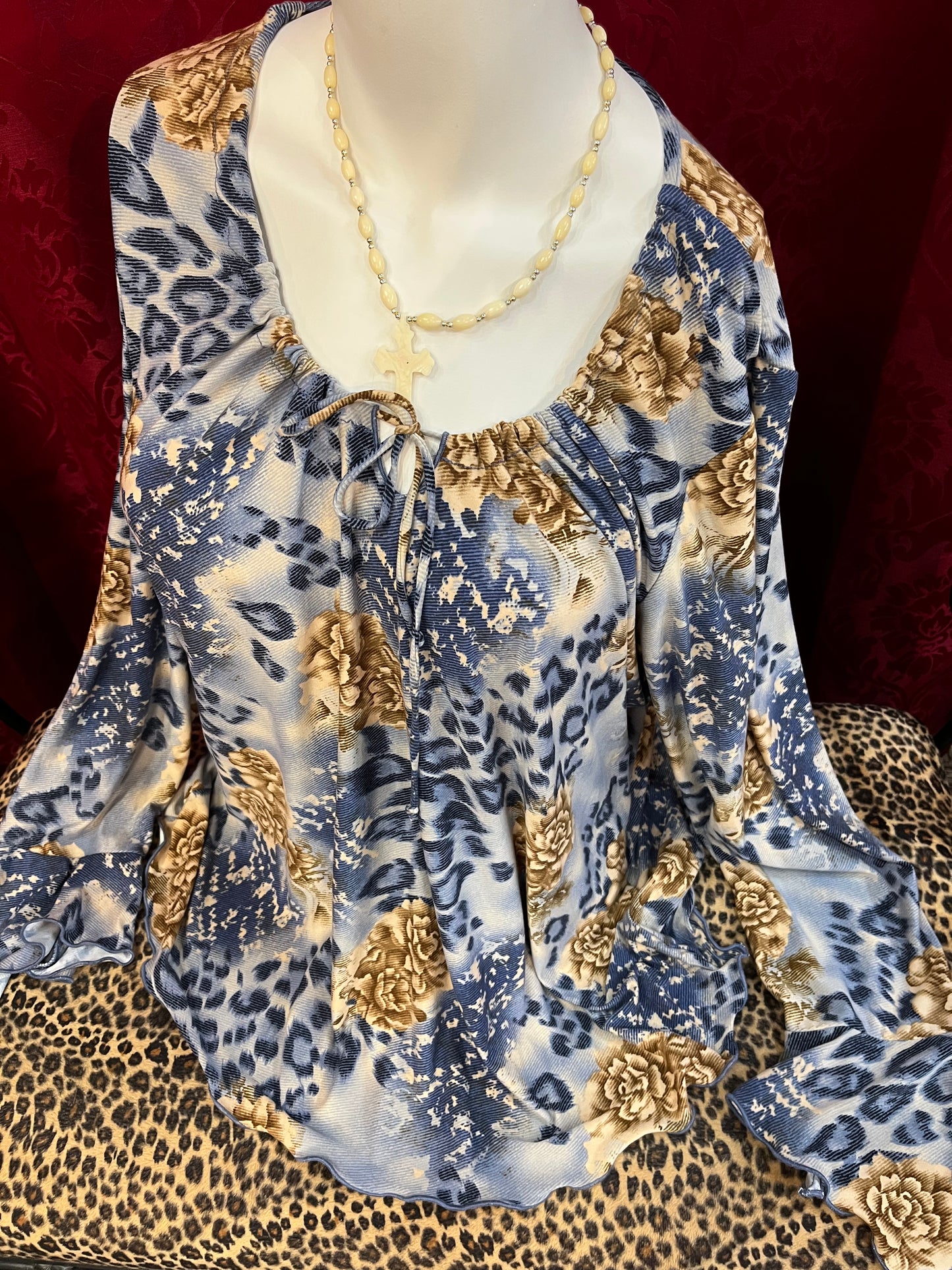 XXL - Encore 90s Belle Sleeve Peasant Top