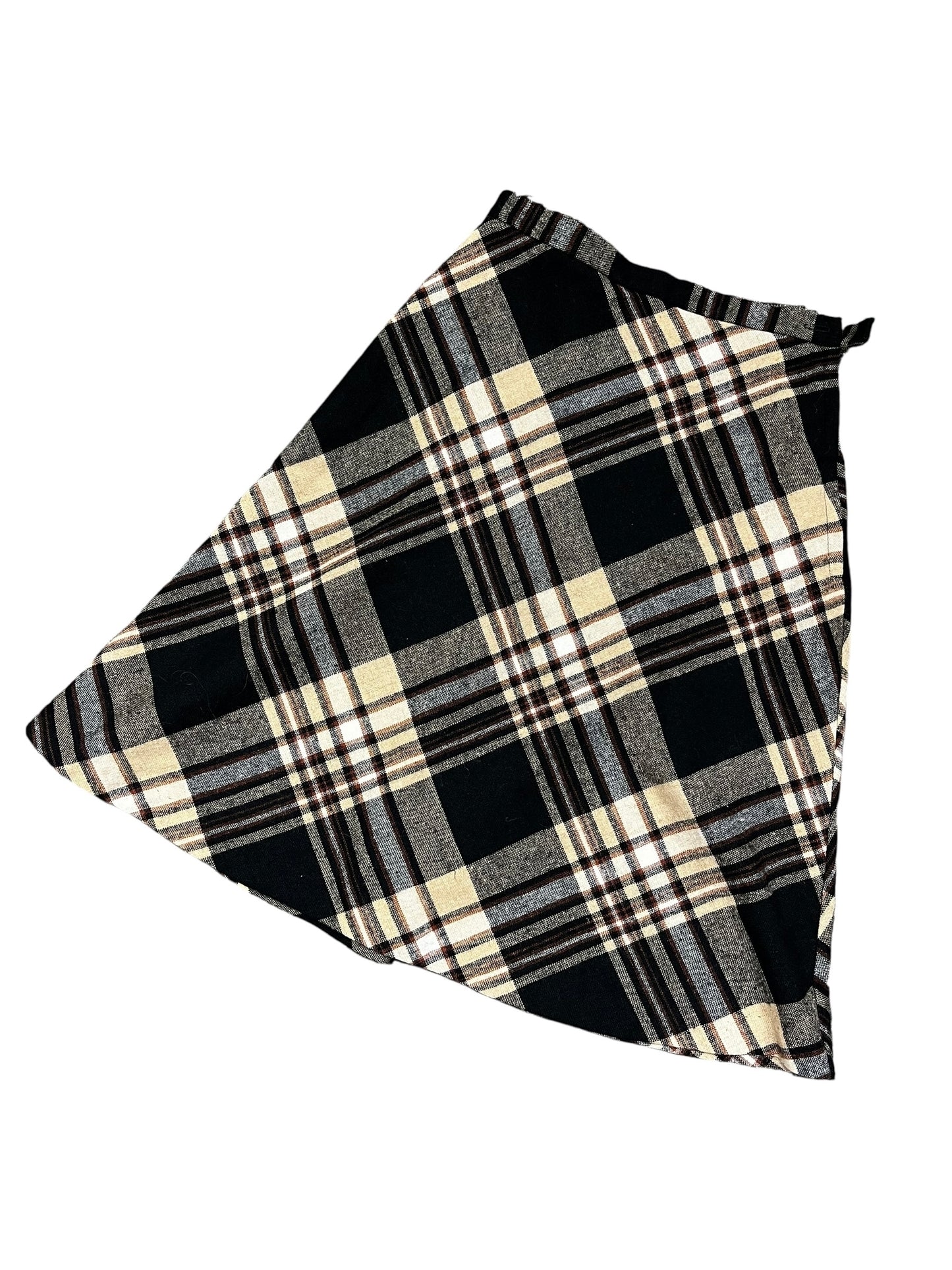 XS - Vintage Plaid Skirt