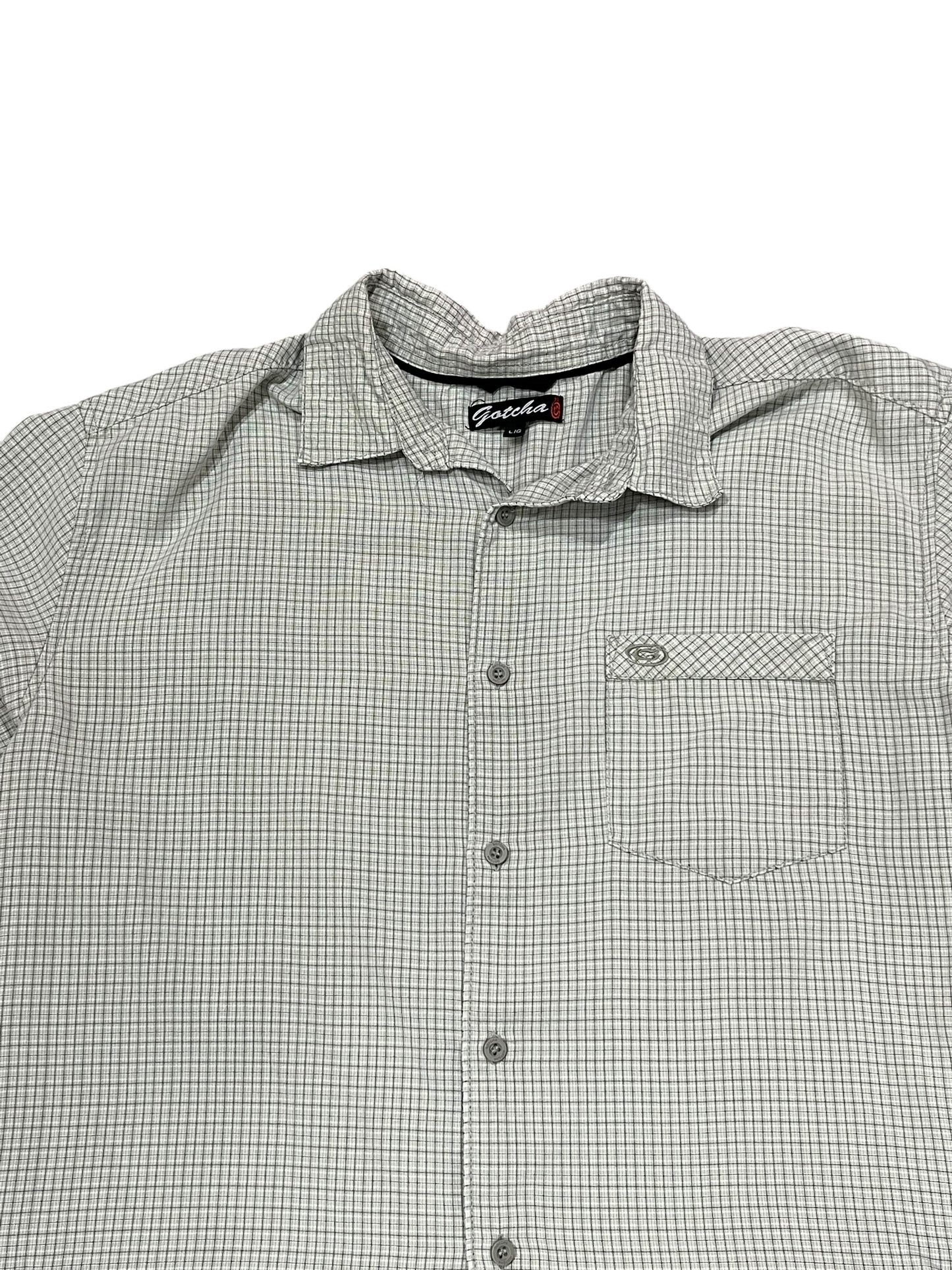 L - 90s Gotcha Plaid Button Down