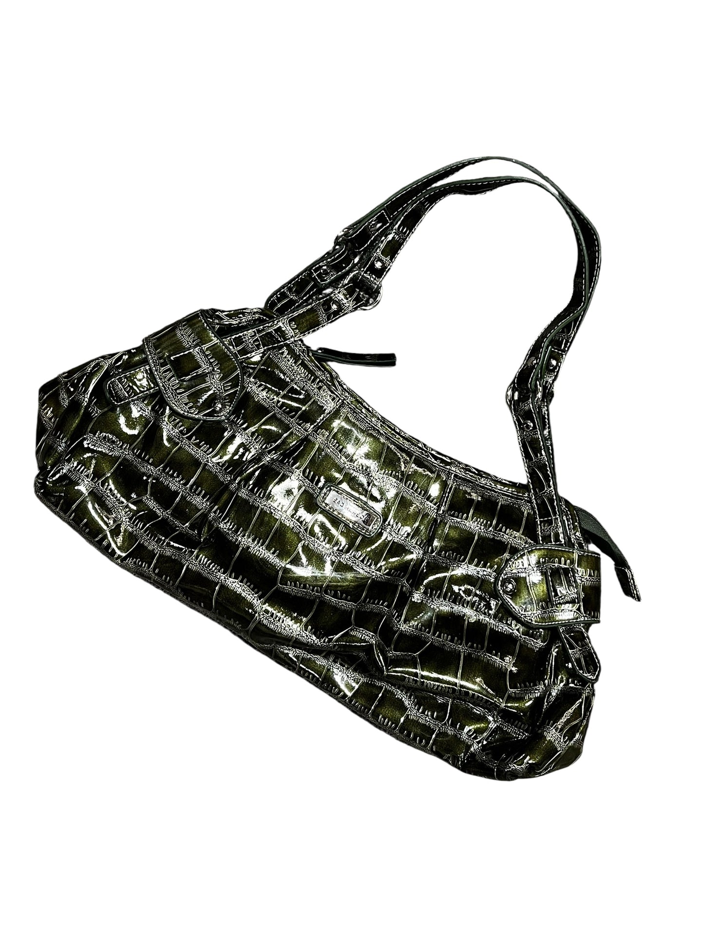 Sagharbor Green Crocodile Purse