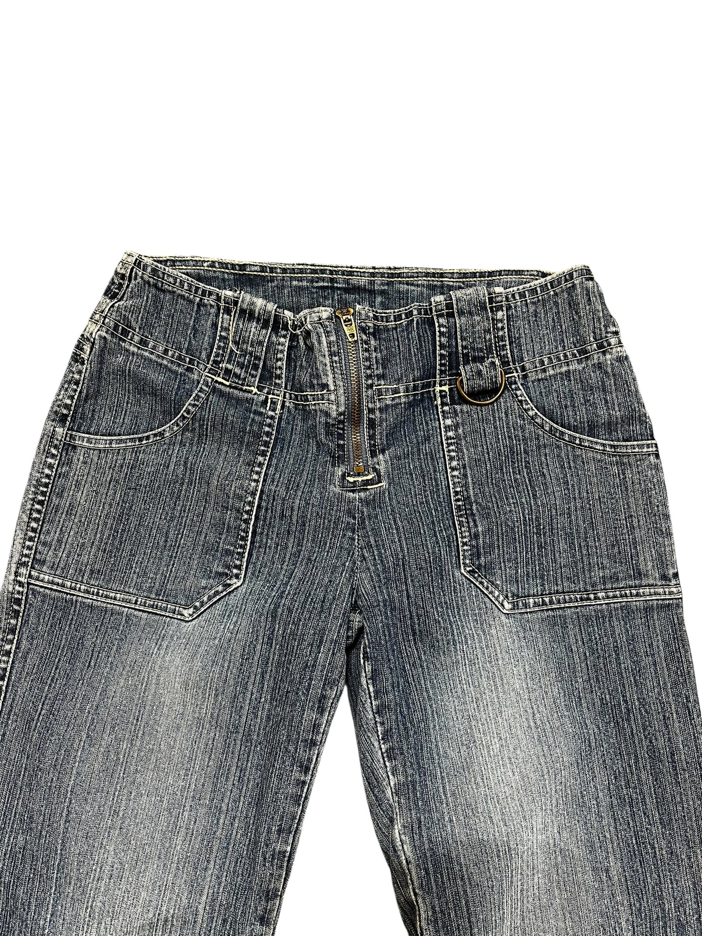 27" - NitroStretch Y2K Flared Capri Jeans