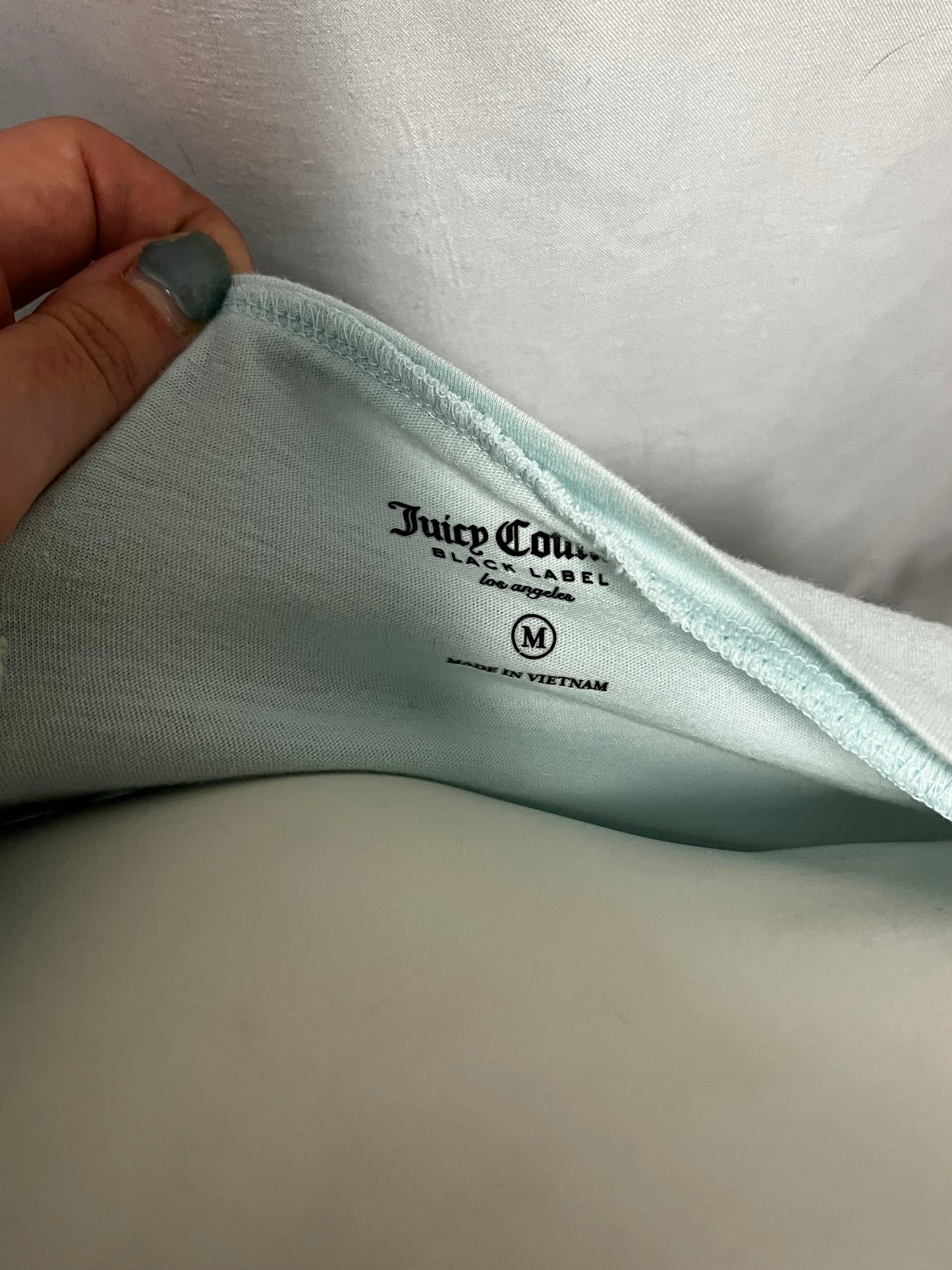 M/L - Juicy Couture Gold Lettering Graphic Top