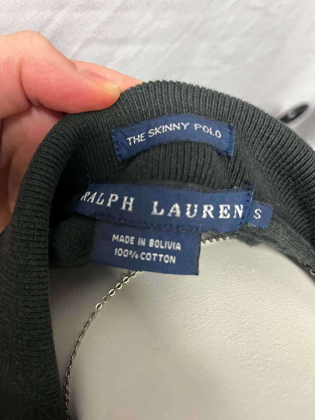 S - Ralph Lauren Y2K Black Polo Top