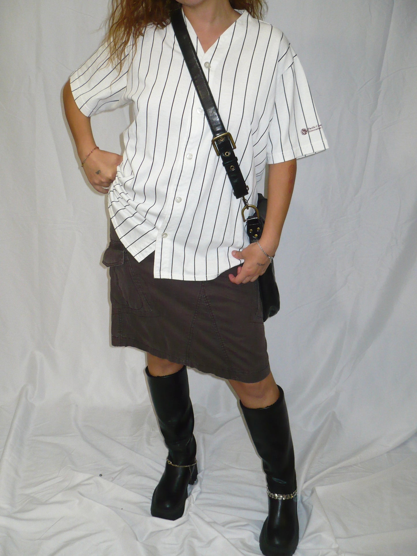 S - Esprit Chocolate Brown Cargo Skirt