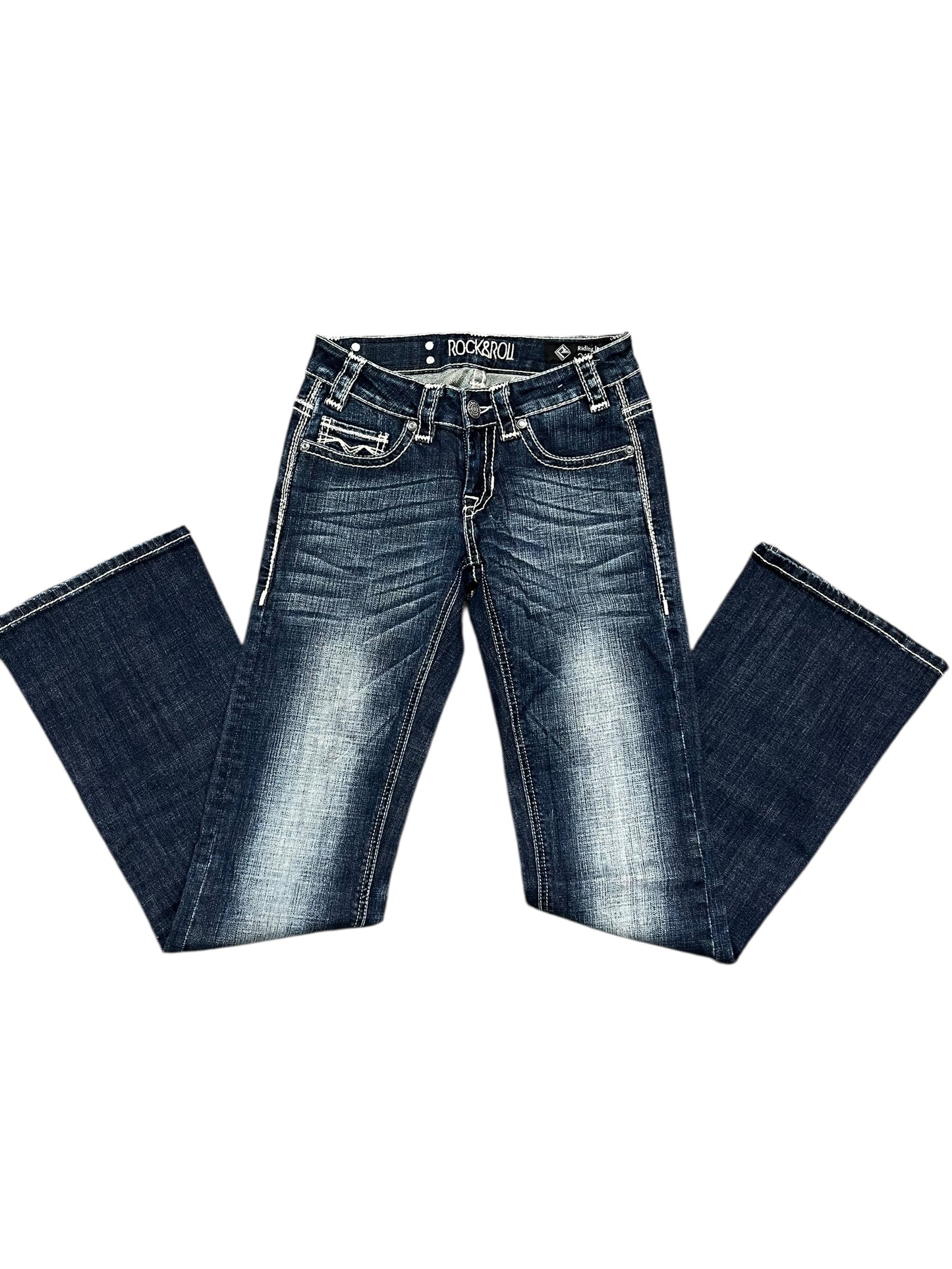 26” - Rock & Roll Y2K Flared Jeans