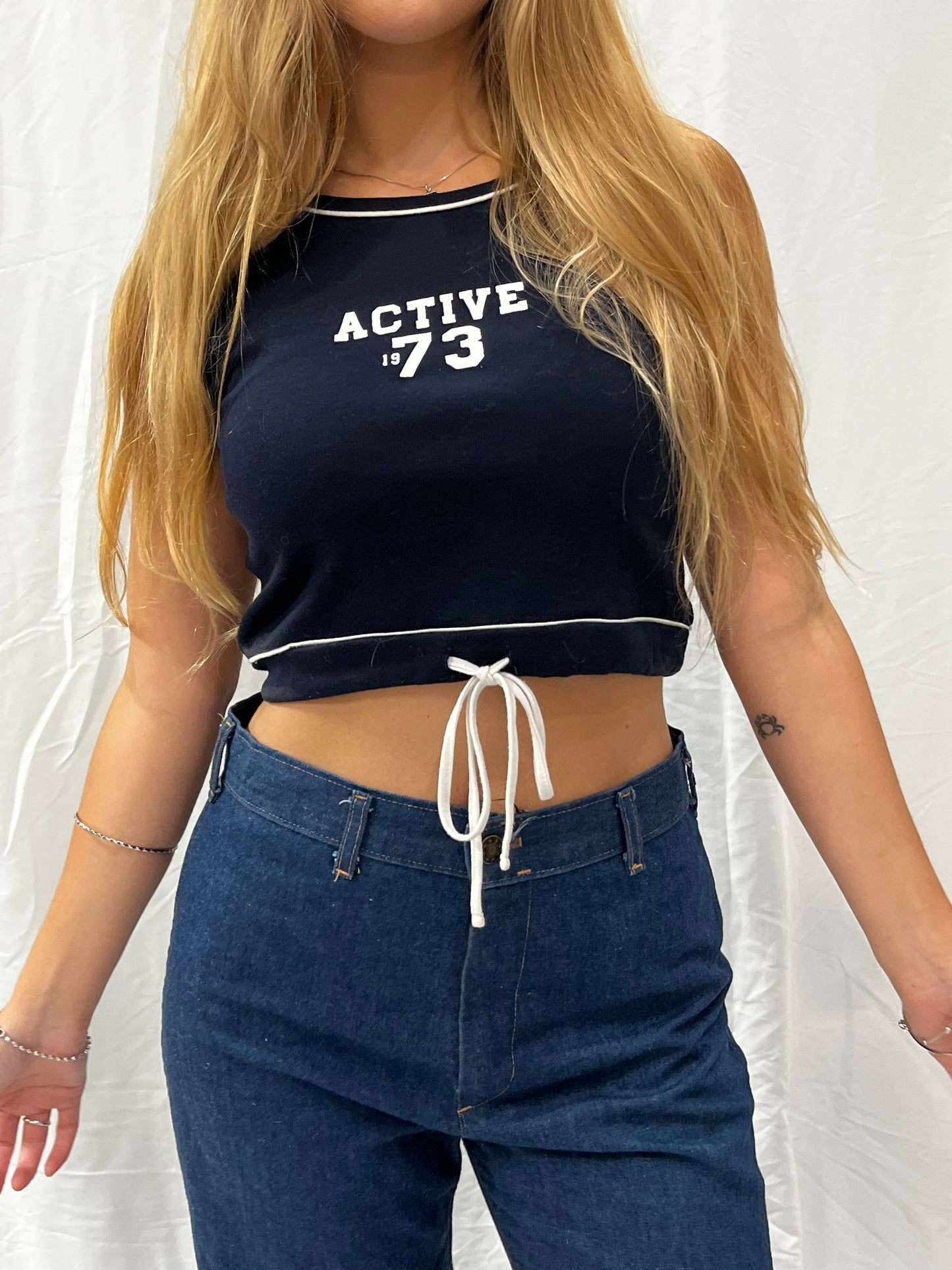 S - Y2K Drawstring Graphic Tank