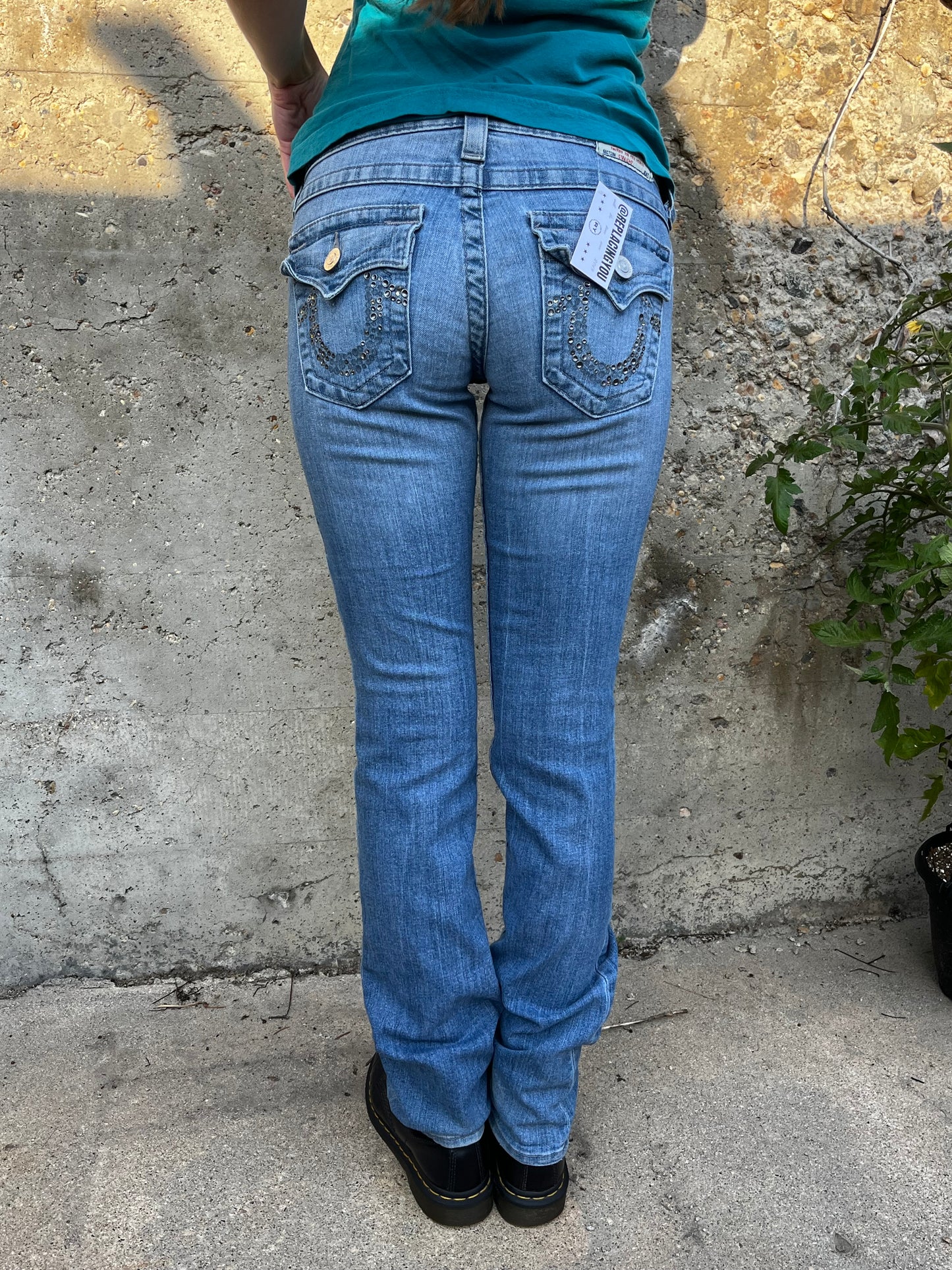 26" - True Religion Y2K Low Rise Straight Leg Jeans