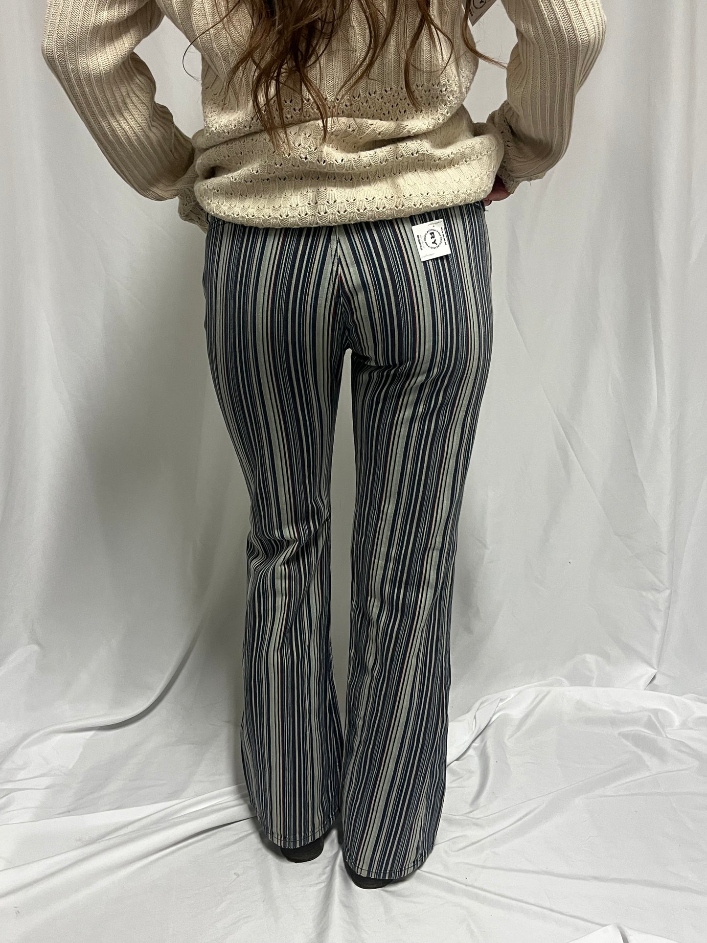 29” - 2000s Bluenotes Striped Flared Jeans