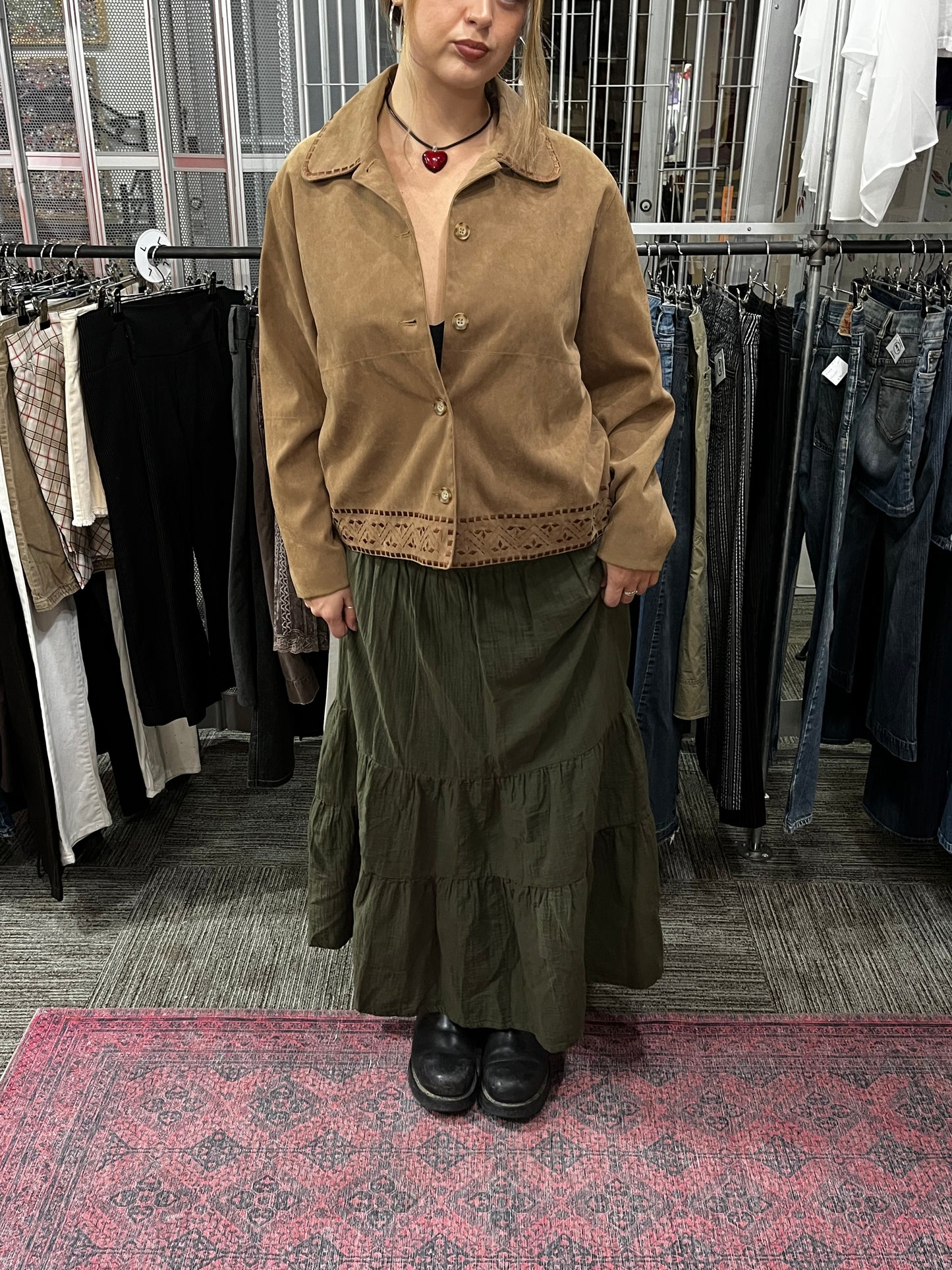 M - TanJay Lightweight Collared Button Down Jacket