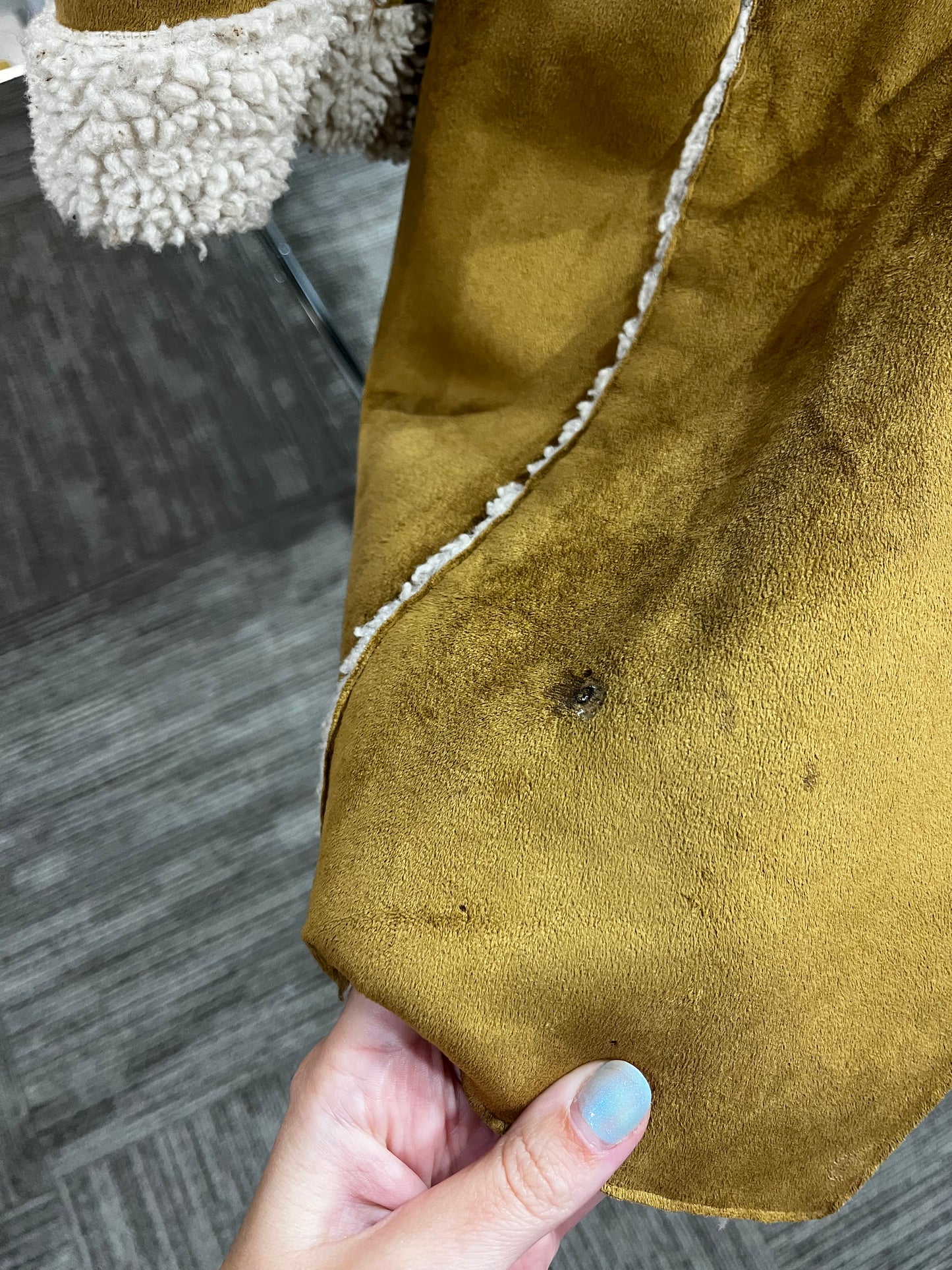 M - XNTRIK 90s Faux Suede Mid Length Jacket