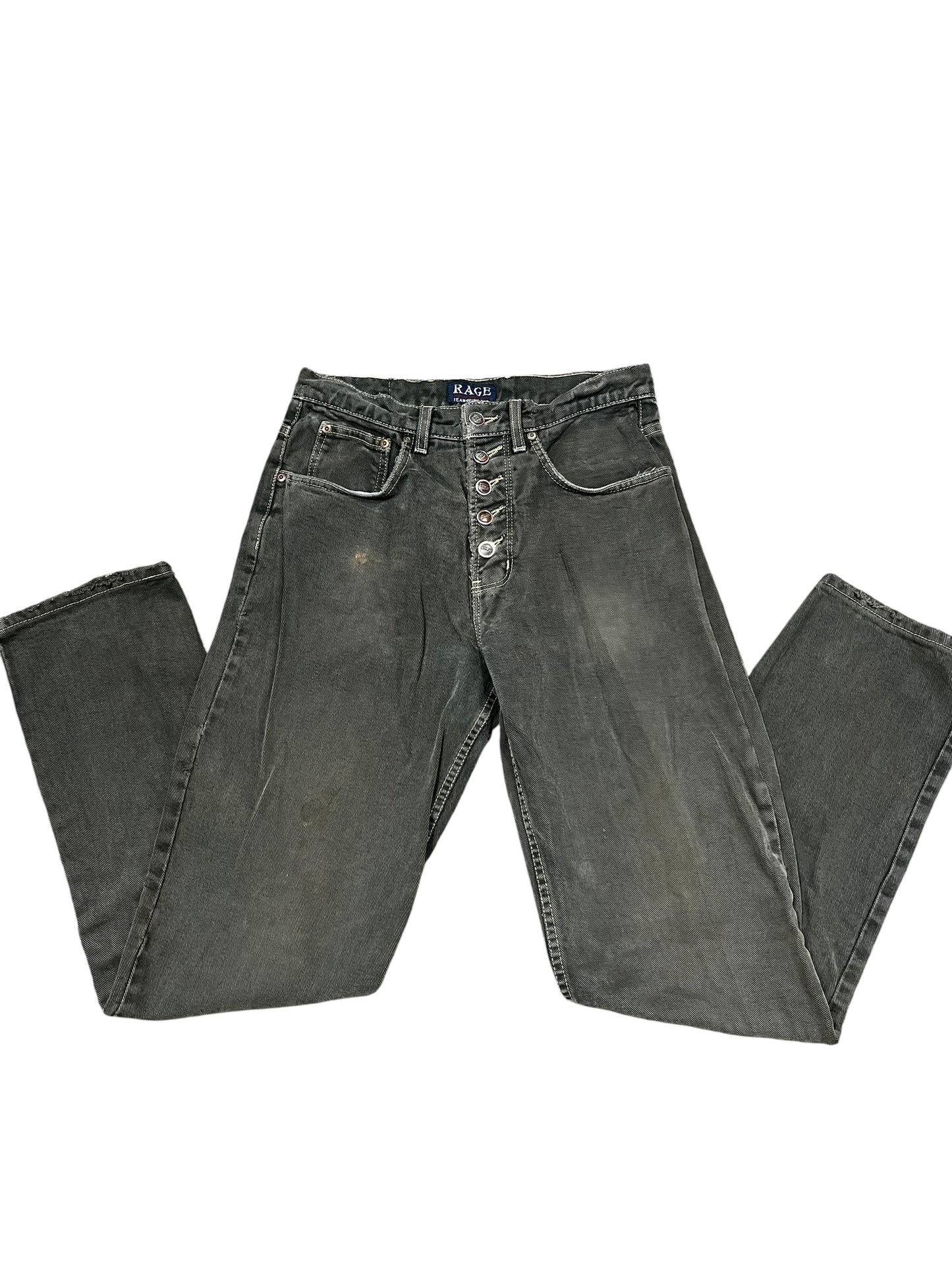 29" - 90s Rage Jeanswear Army Green Pants