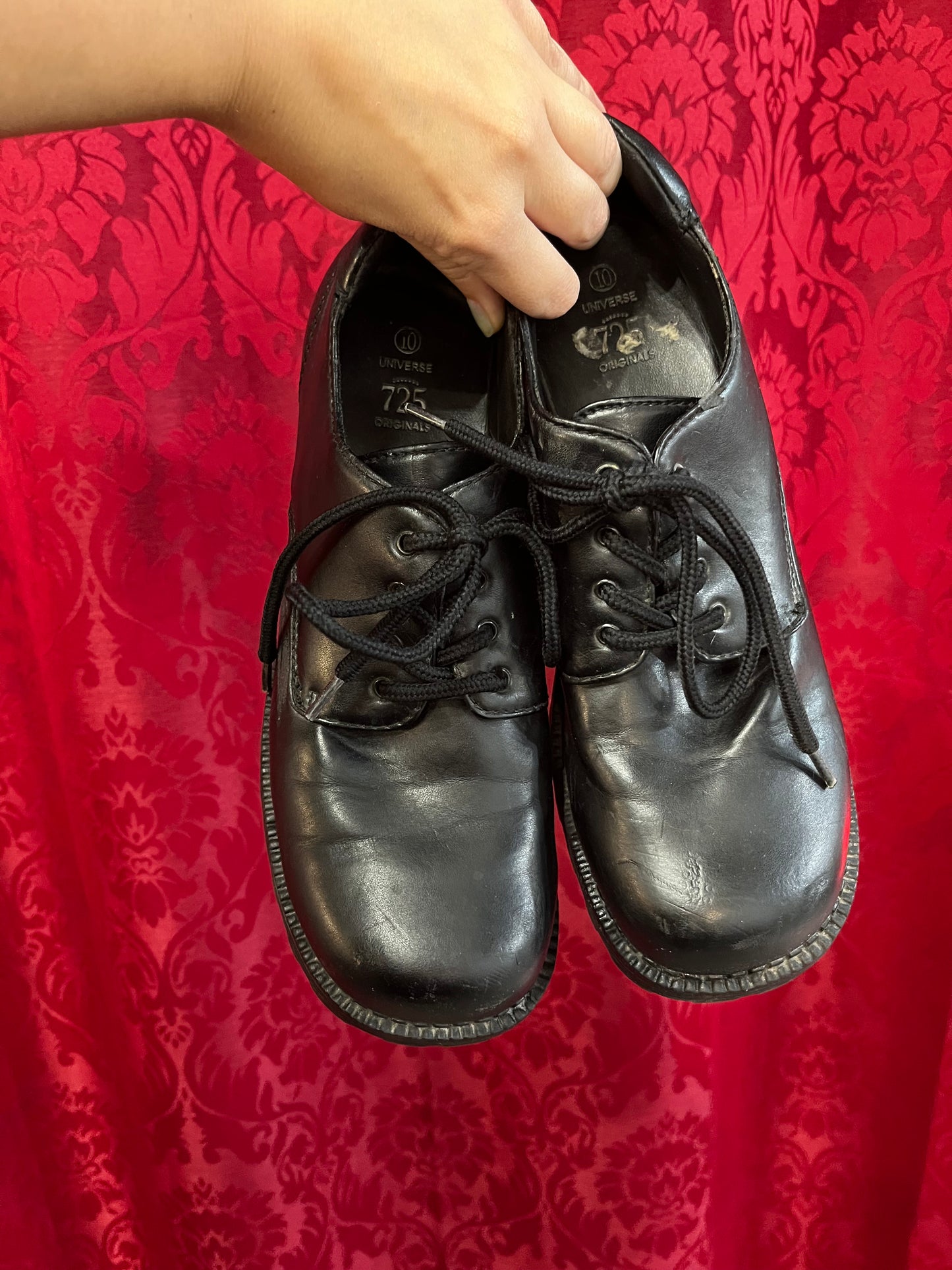 SZ 10 - 725 Y2K Tie-Up Heeled Loafers