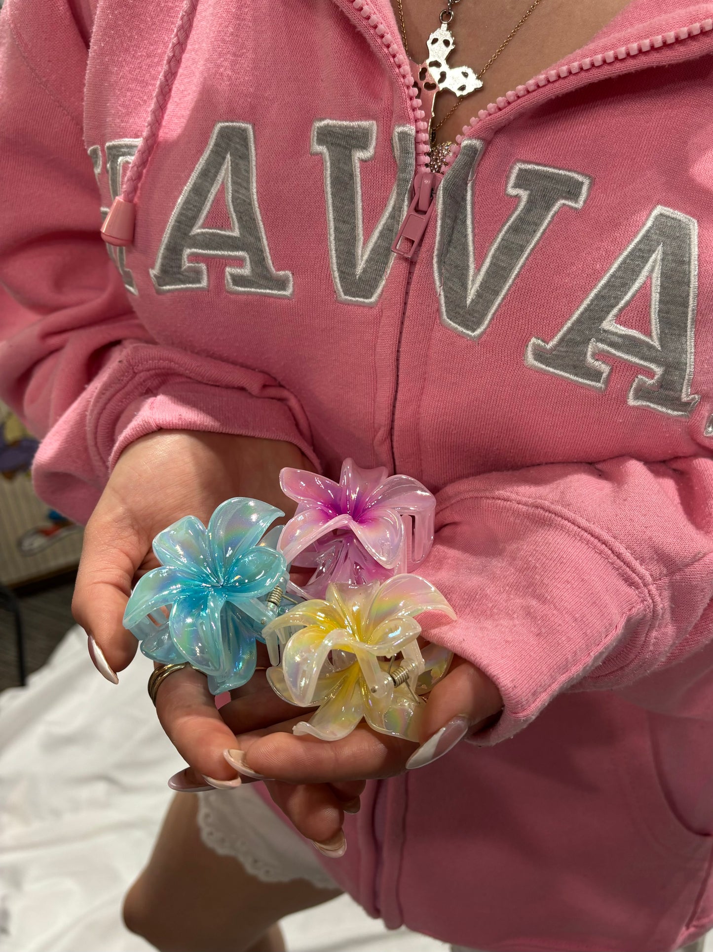 Hair Clip - Mini Plumeria
