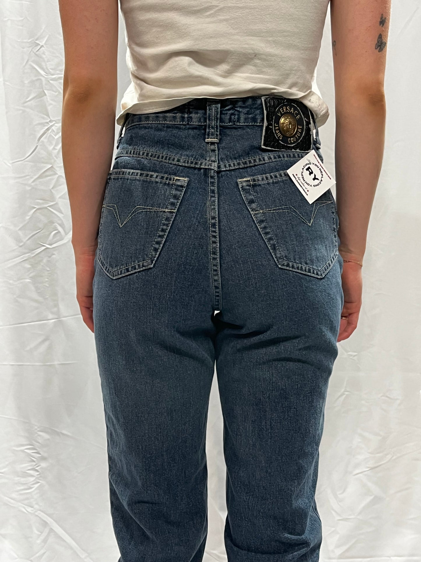 Versace Vintage High-Waisted Jeans