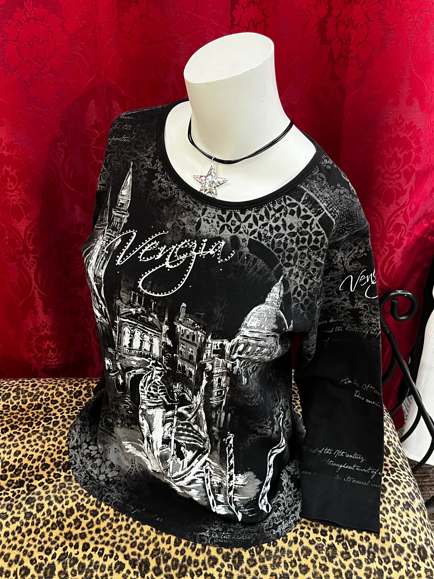L - Blue Canyon Venezia Art Nouveau Top