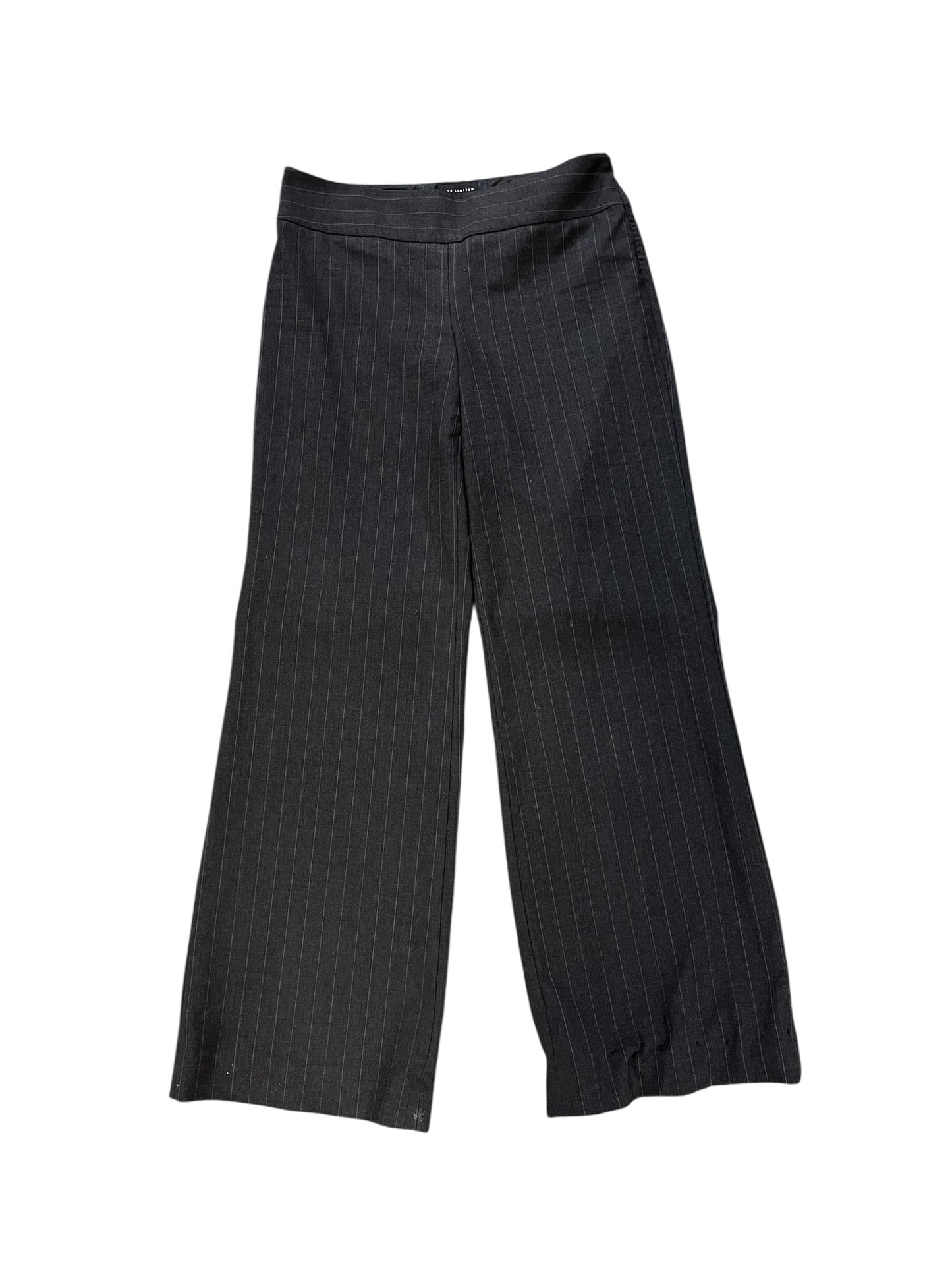 32" - Pinstripe Dark Gray Flared Trouser