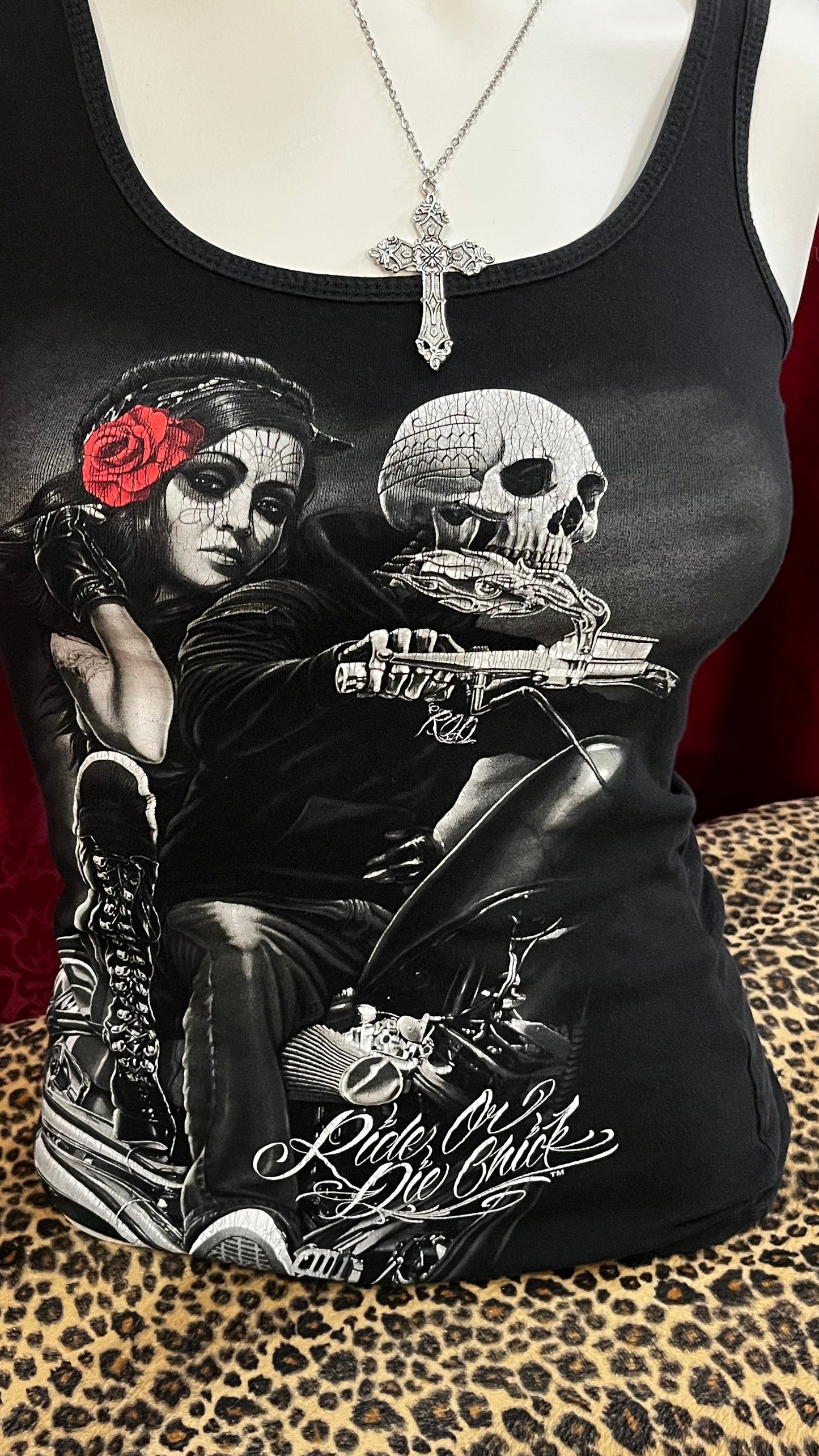 M - Ride Or Die Chick Graphic Tank