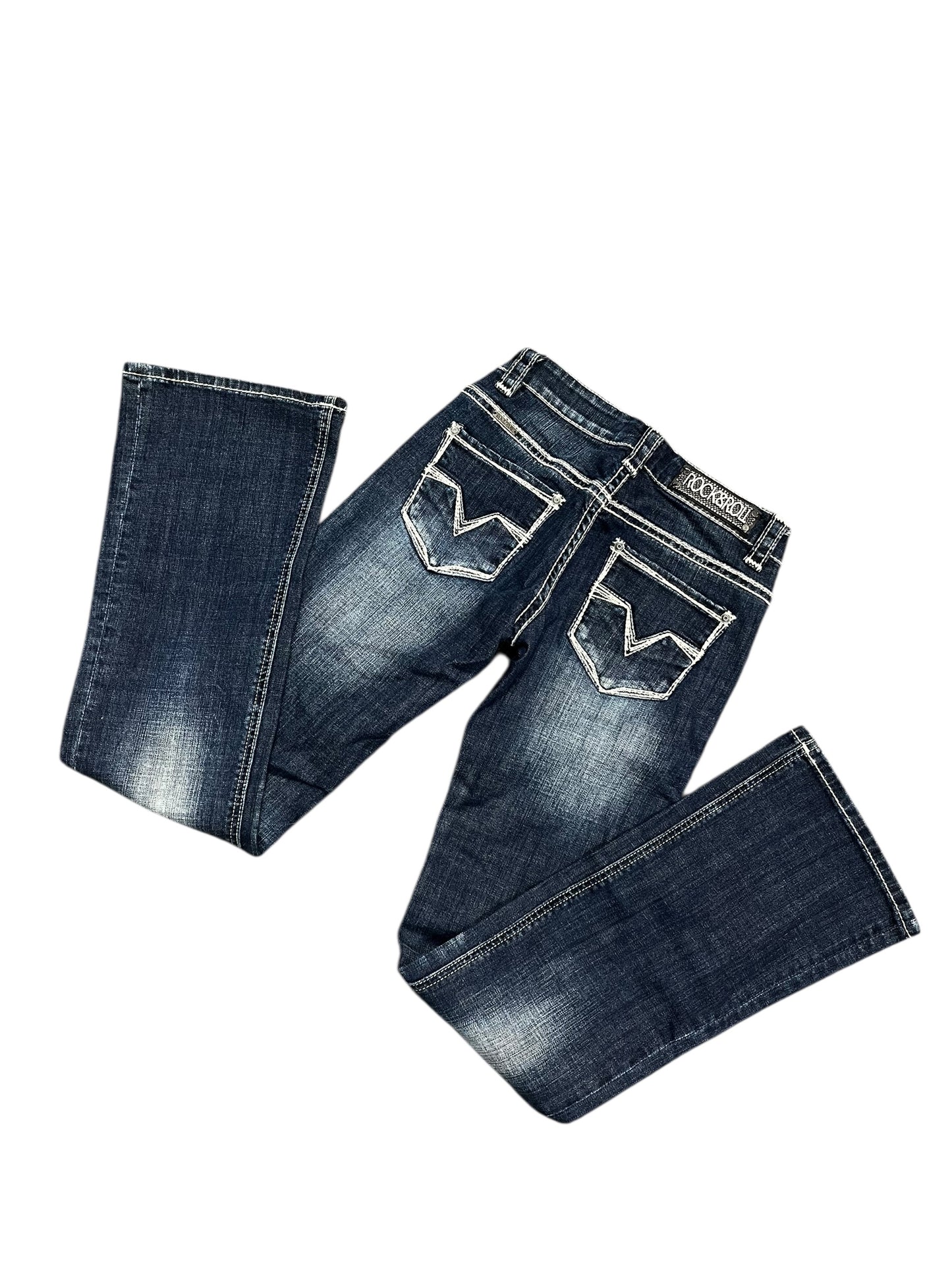 26” - Rock & Roll Y2K Flared Jeans