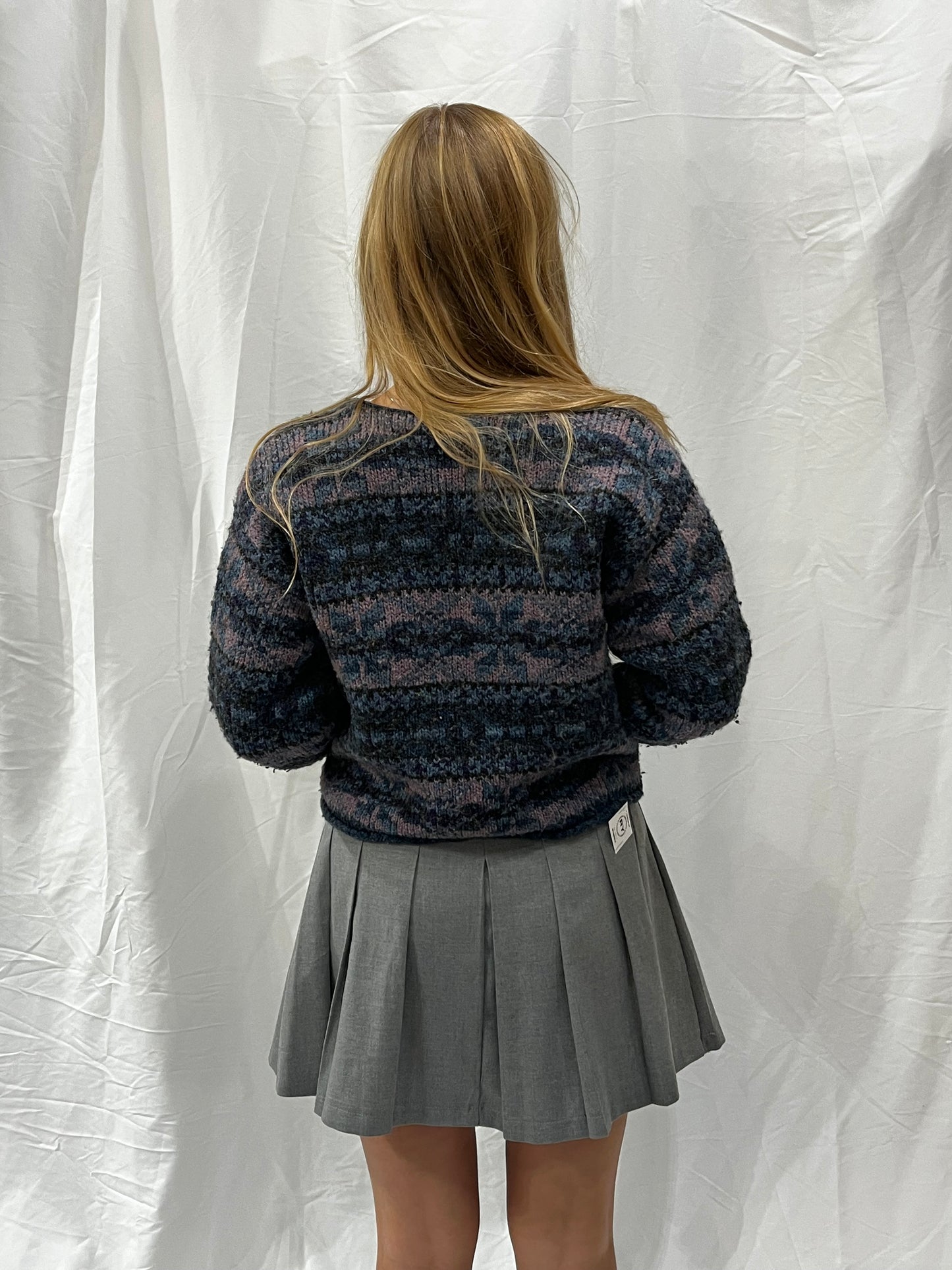S - H&M Grey Pleated Mini Skirt BNWT
